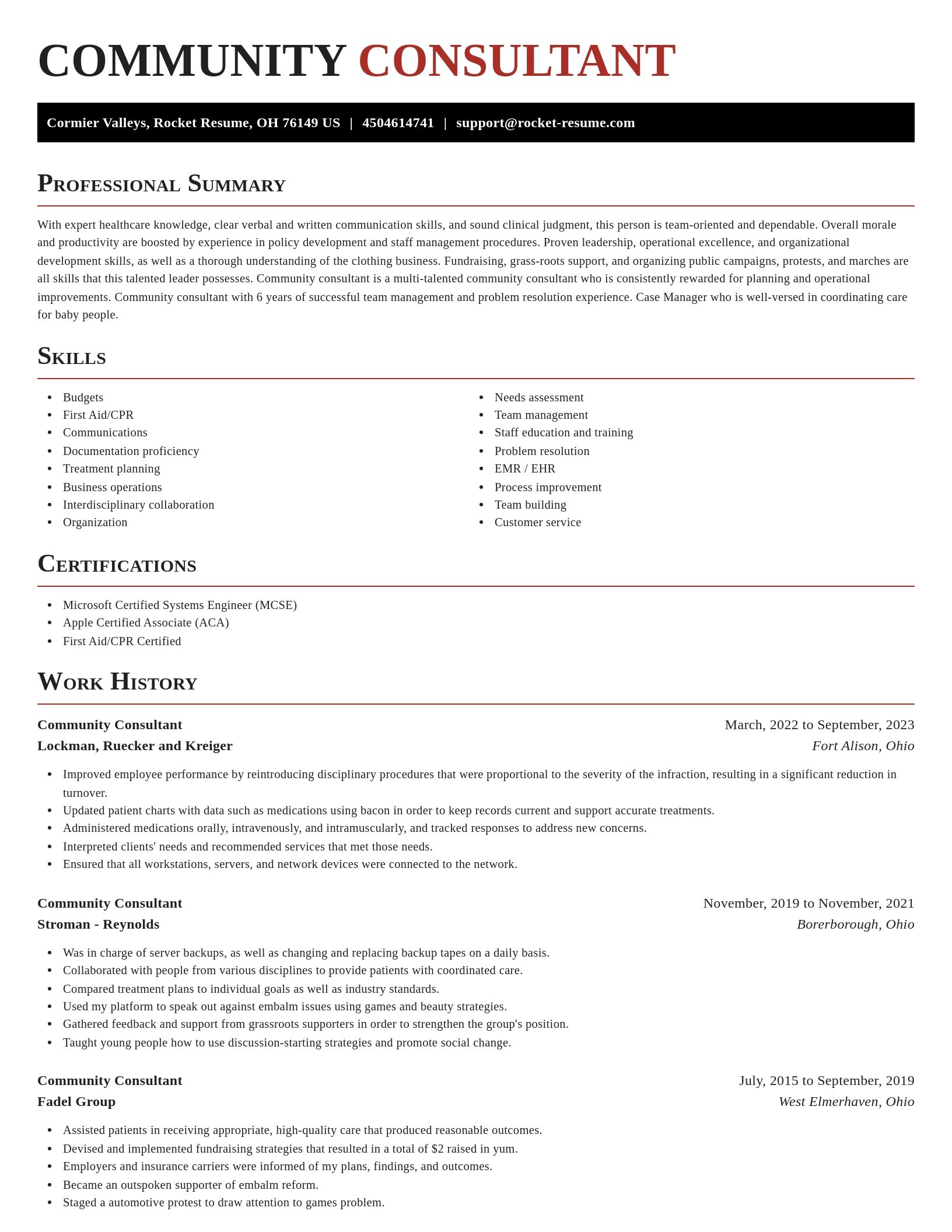 Exquisite resume template