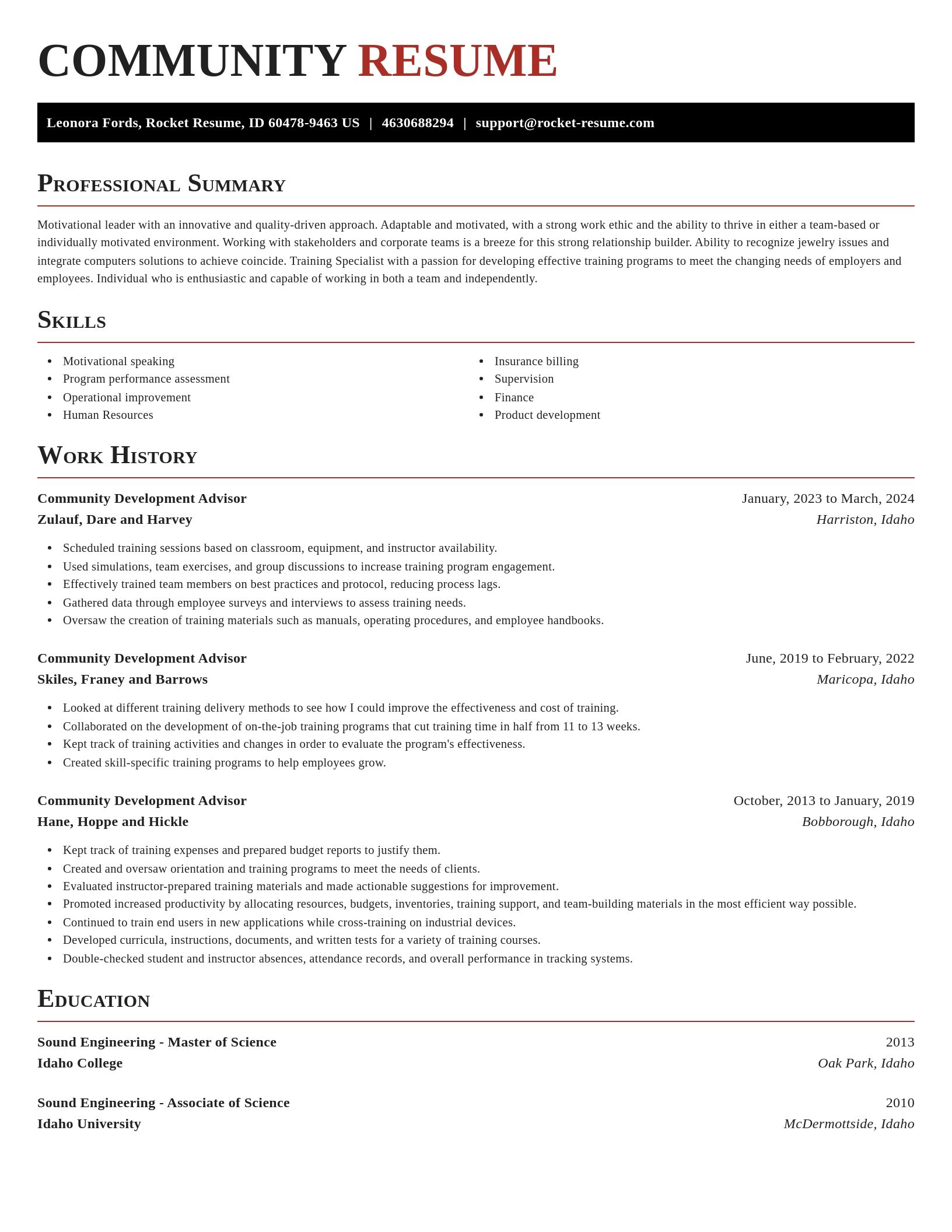 Exquisite resume template
