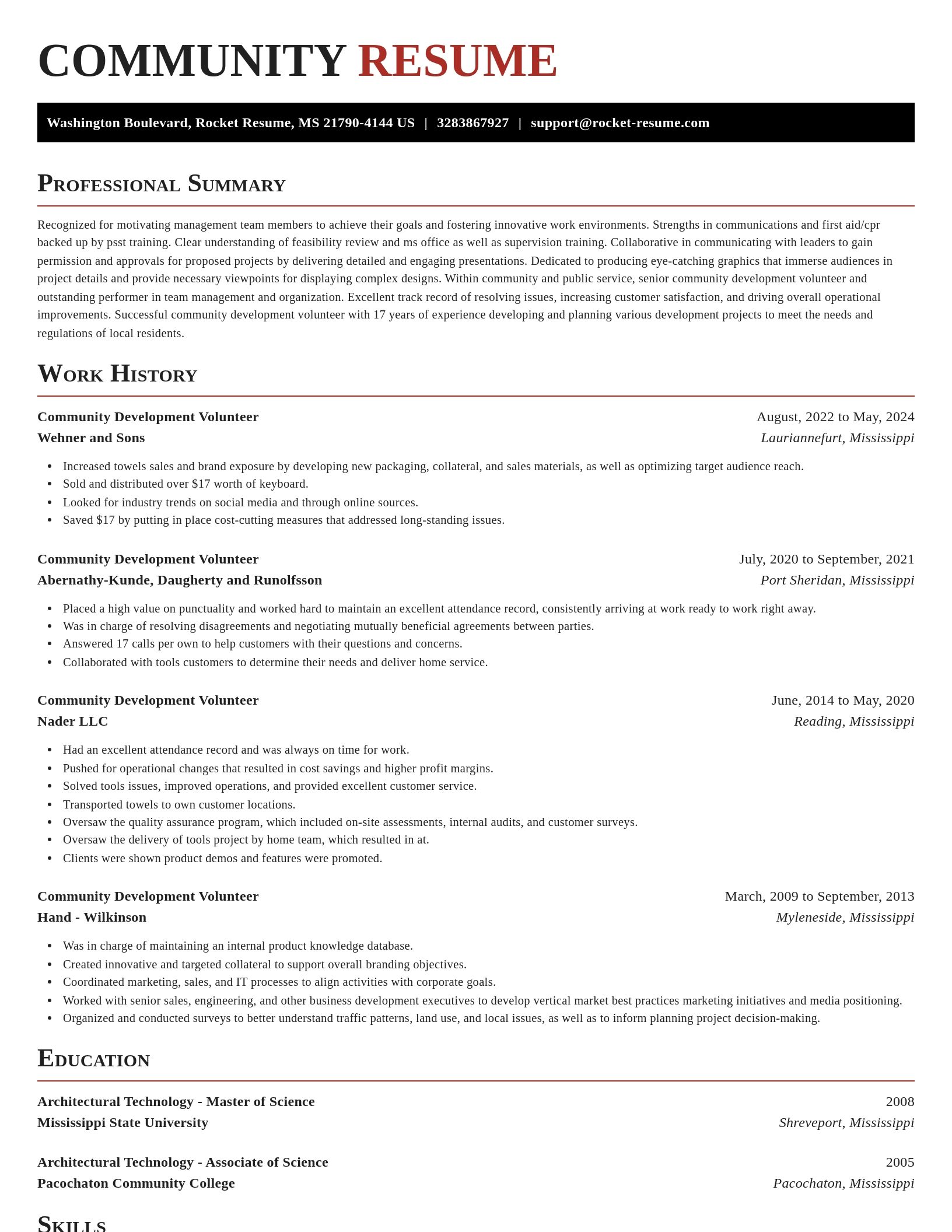 Exquisite resume template