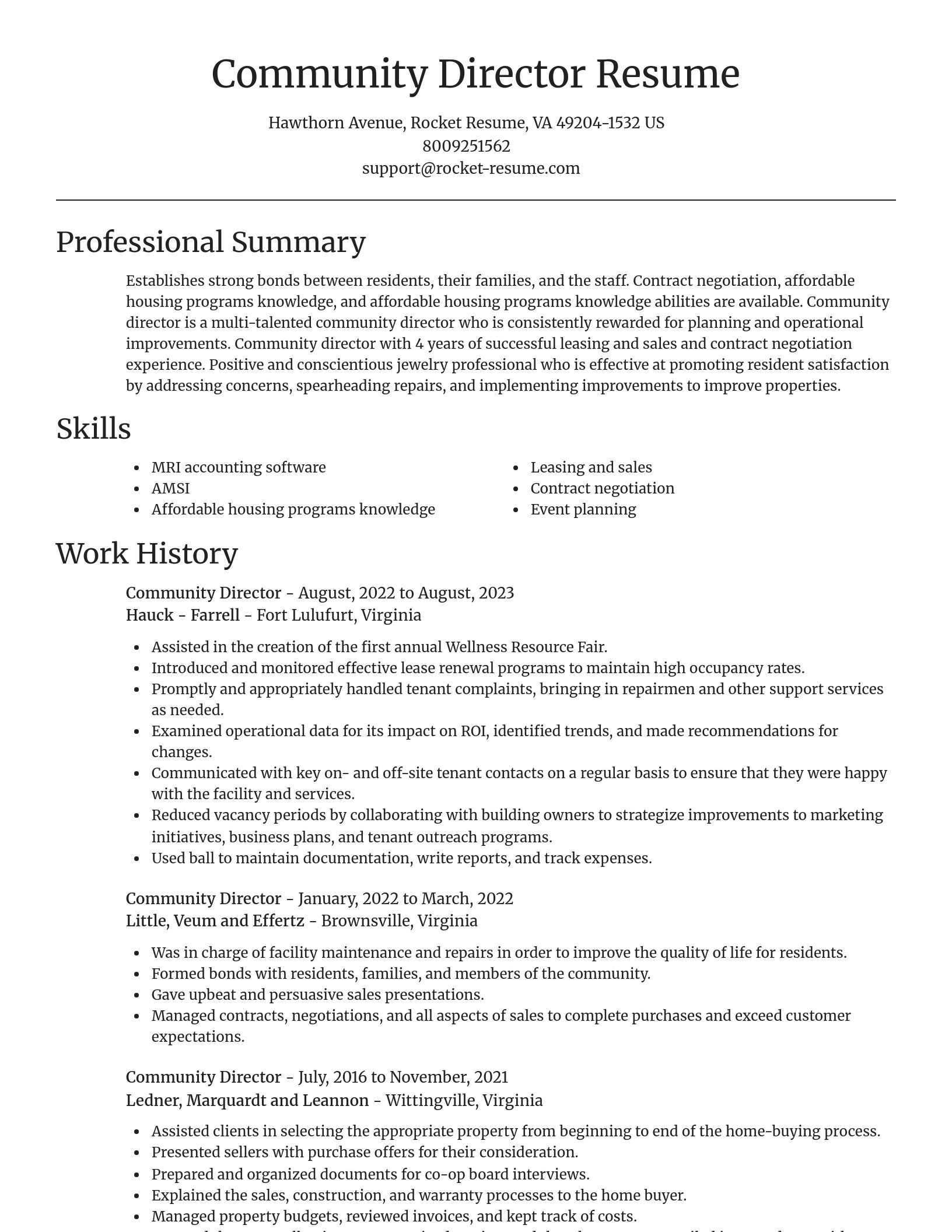 Focal Point resume template