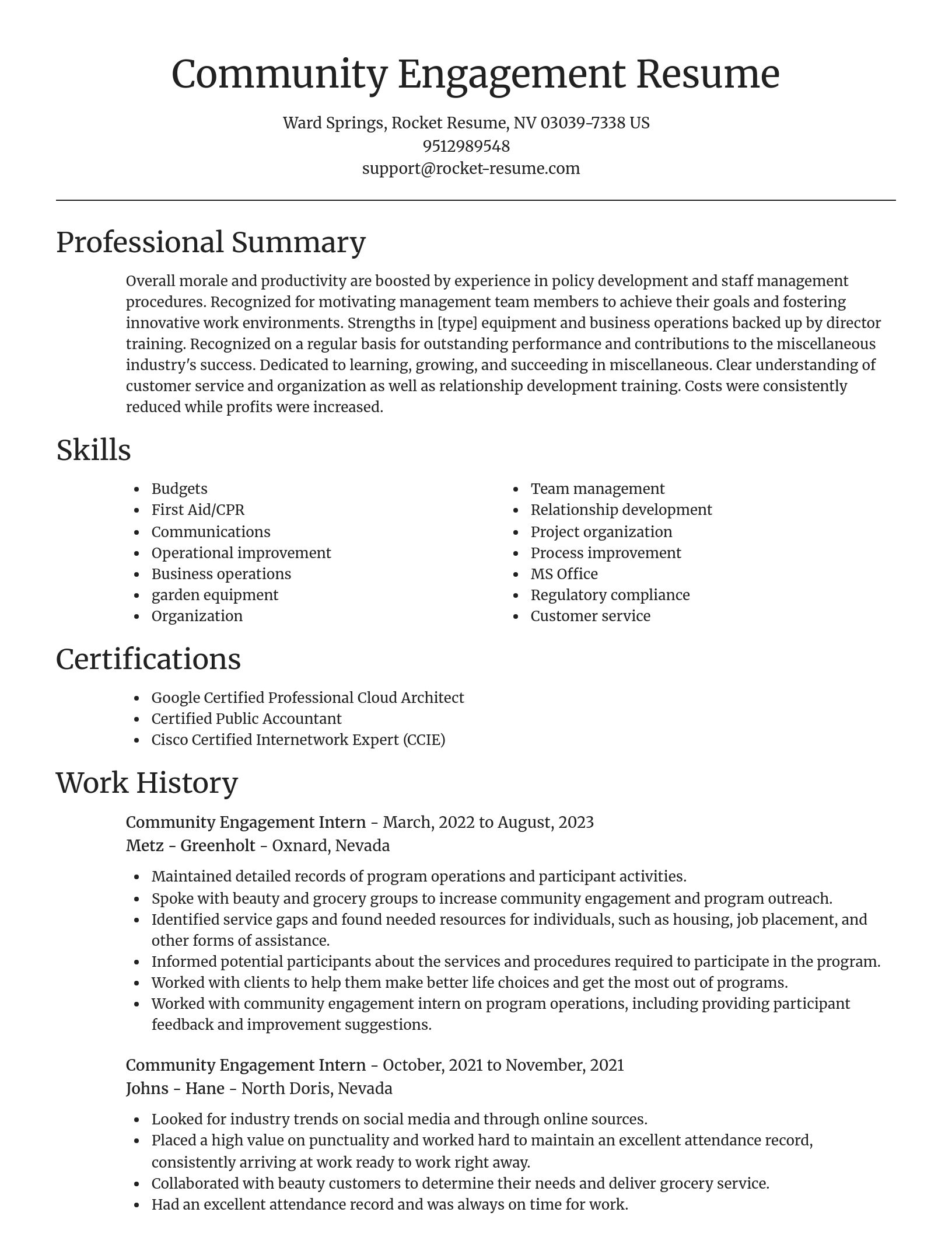 Focal Point resume template