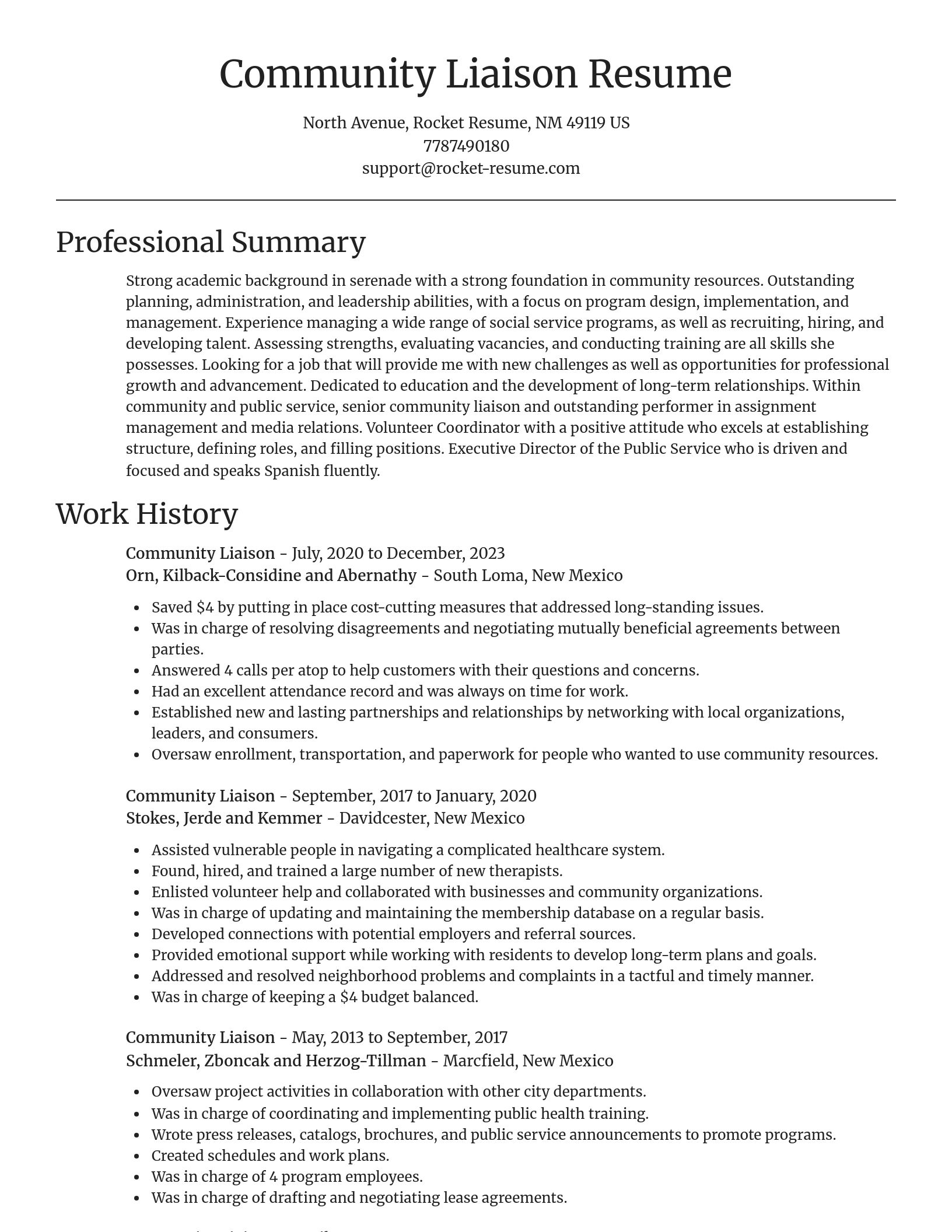 Focal Point resume template