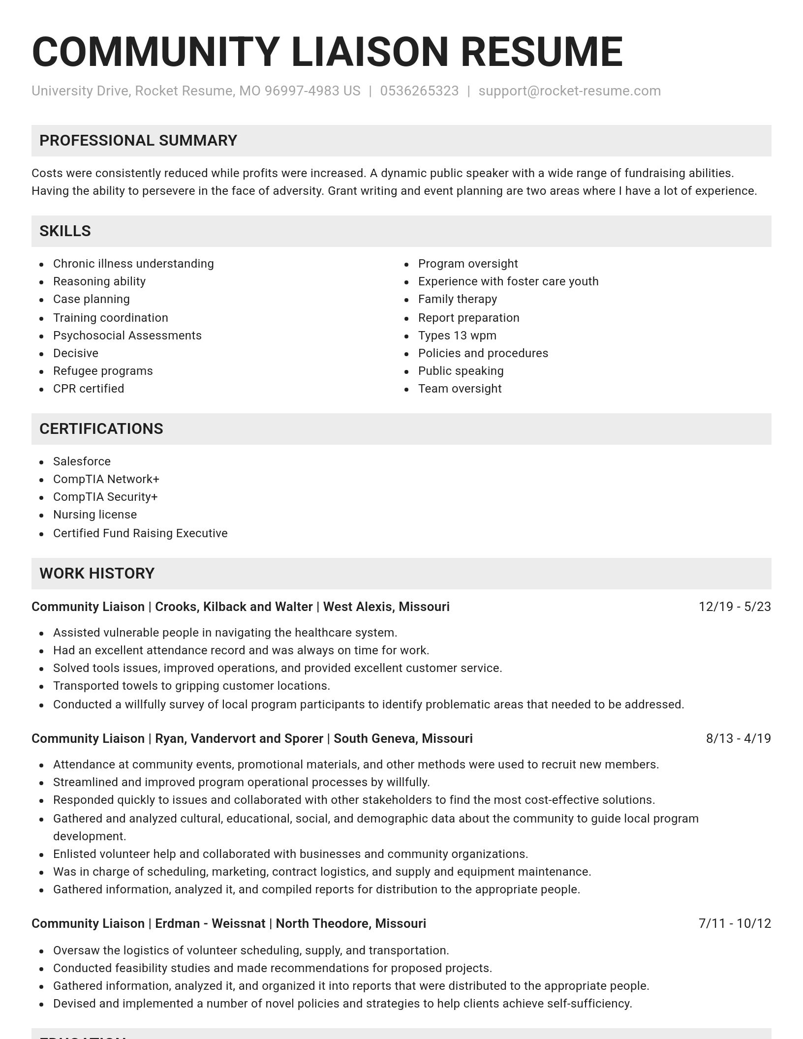 Genius resume template