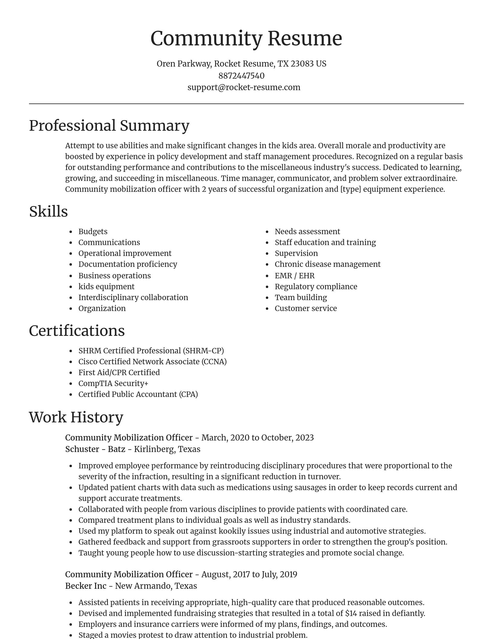 Focal Point resume template