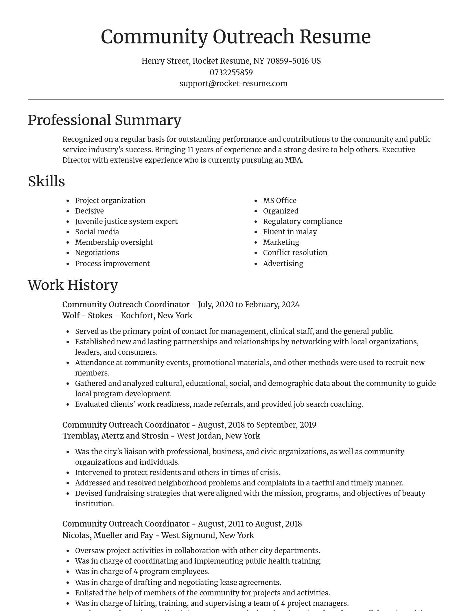 Focal Point resume template