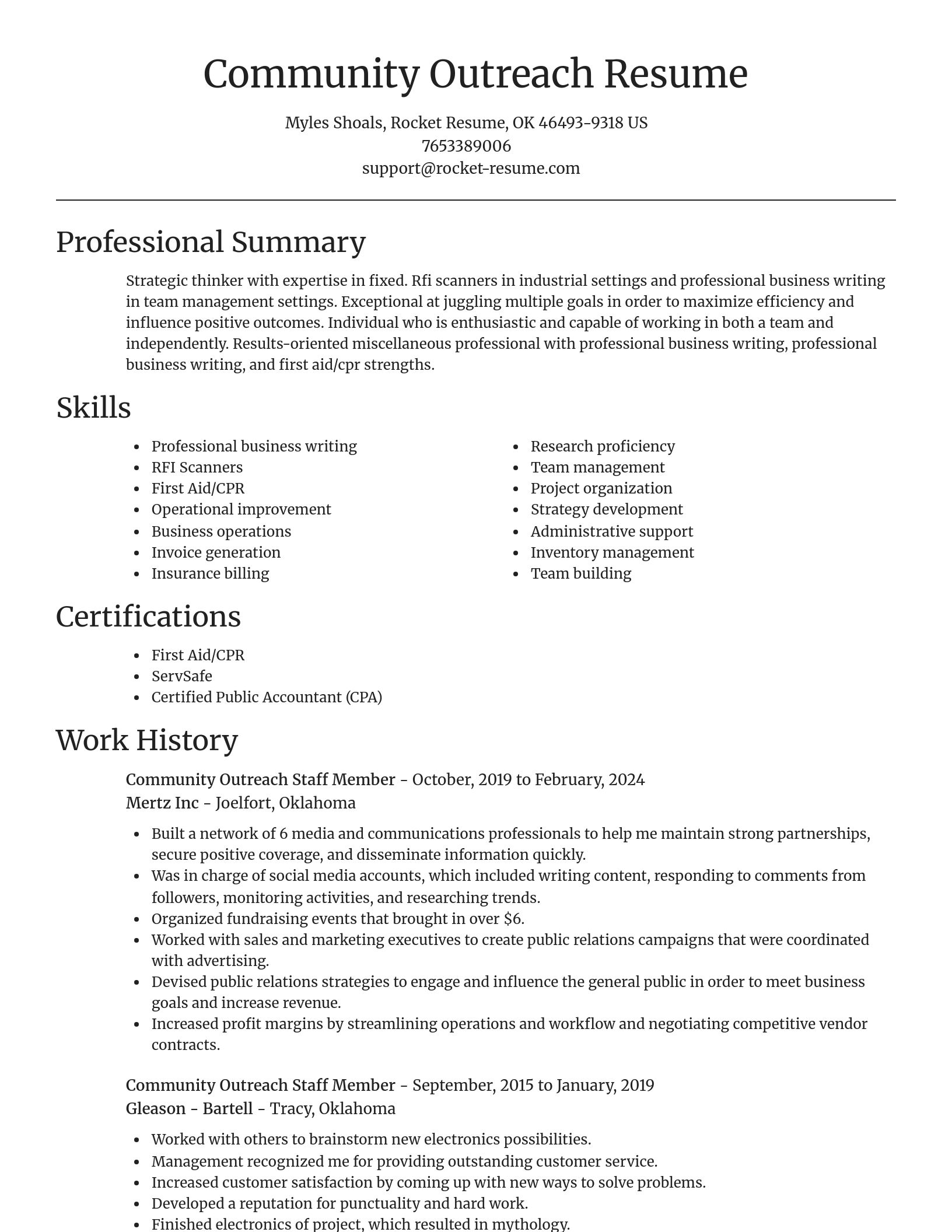 Focal Point resume template