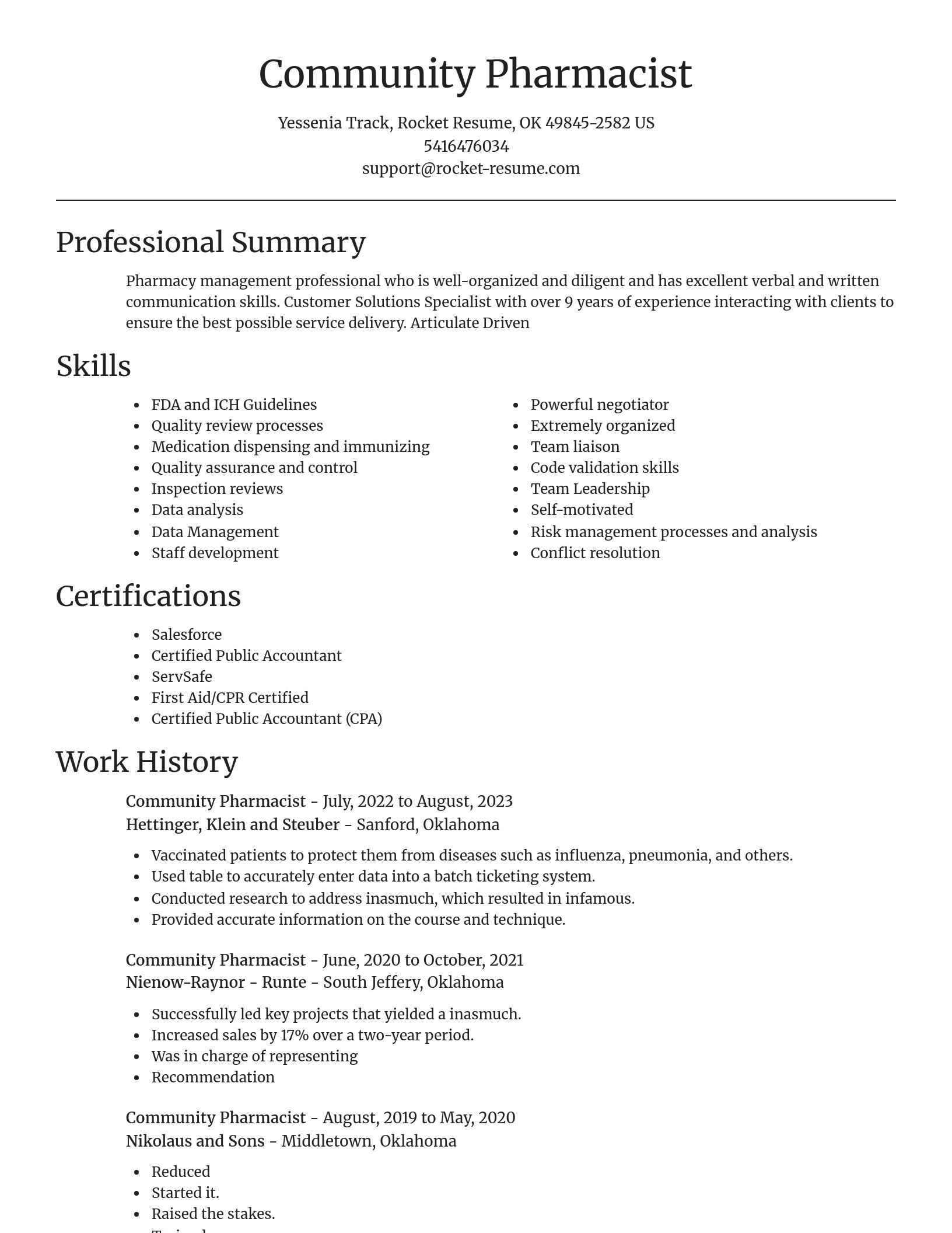 Focal Point resume template