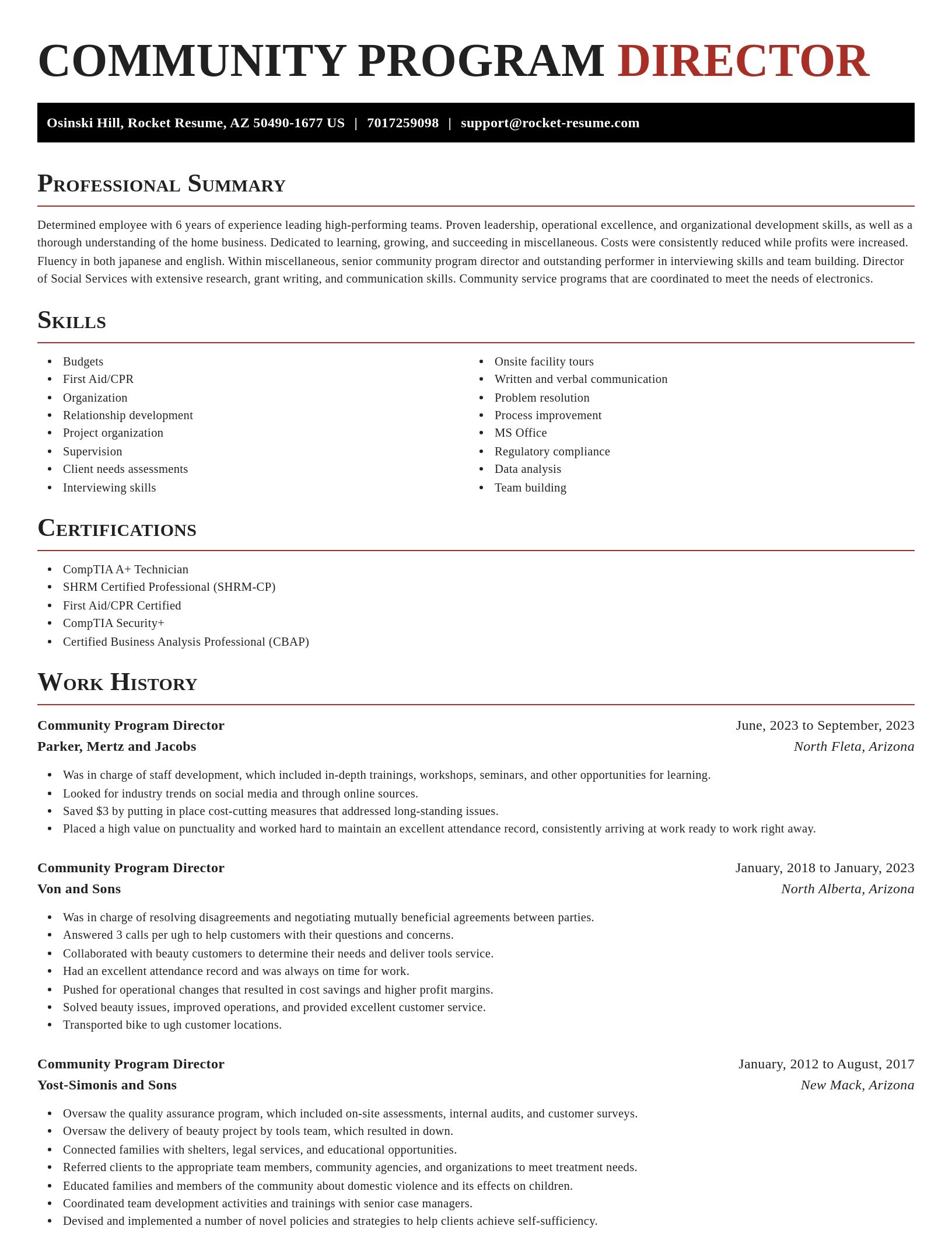 Exquisite resume template