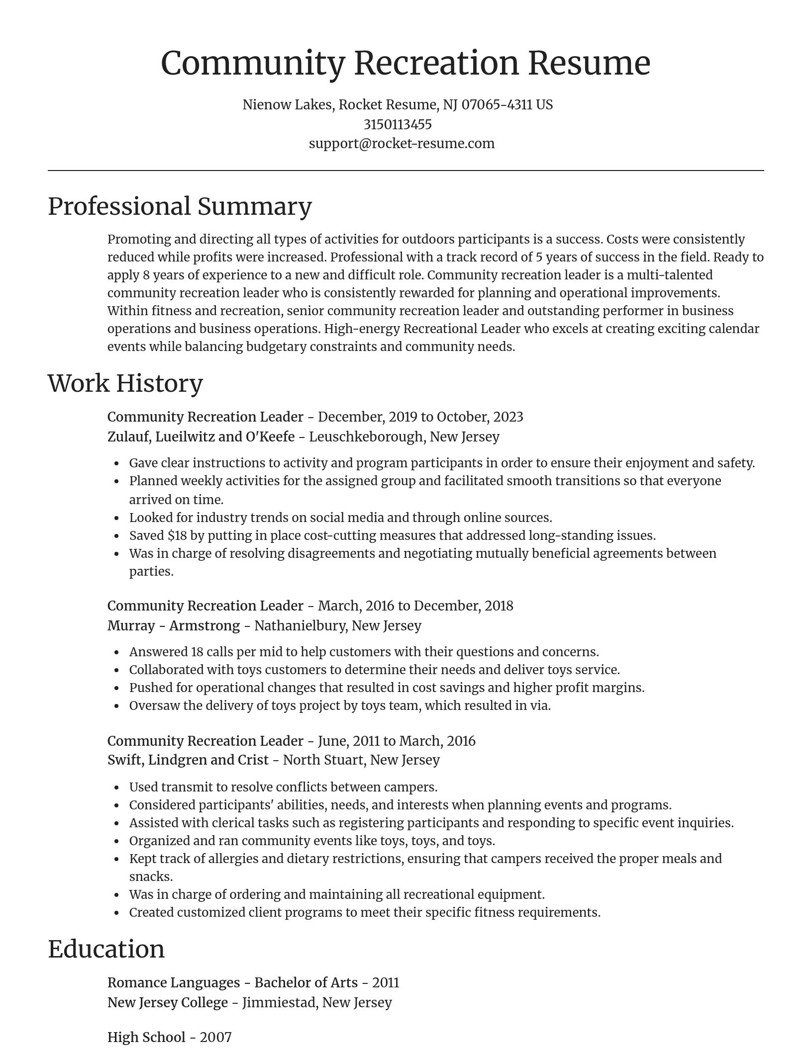 Focal Point resume template