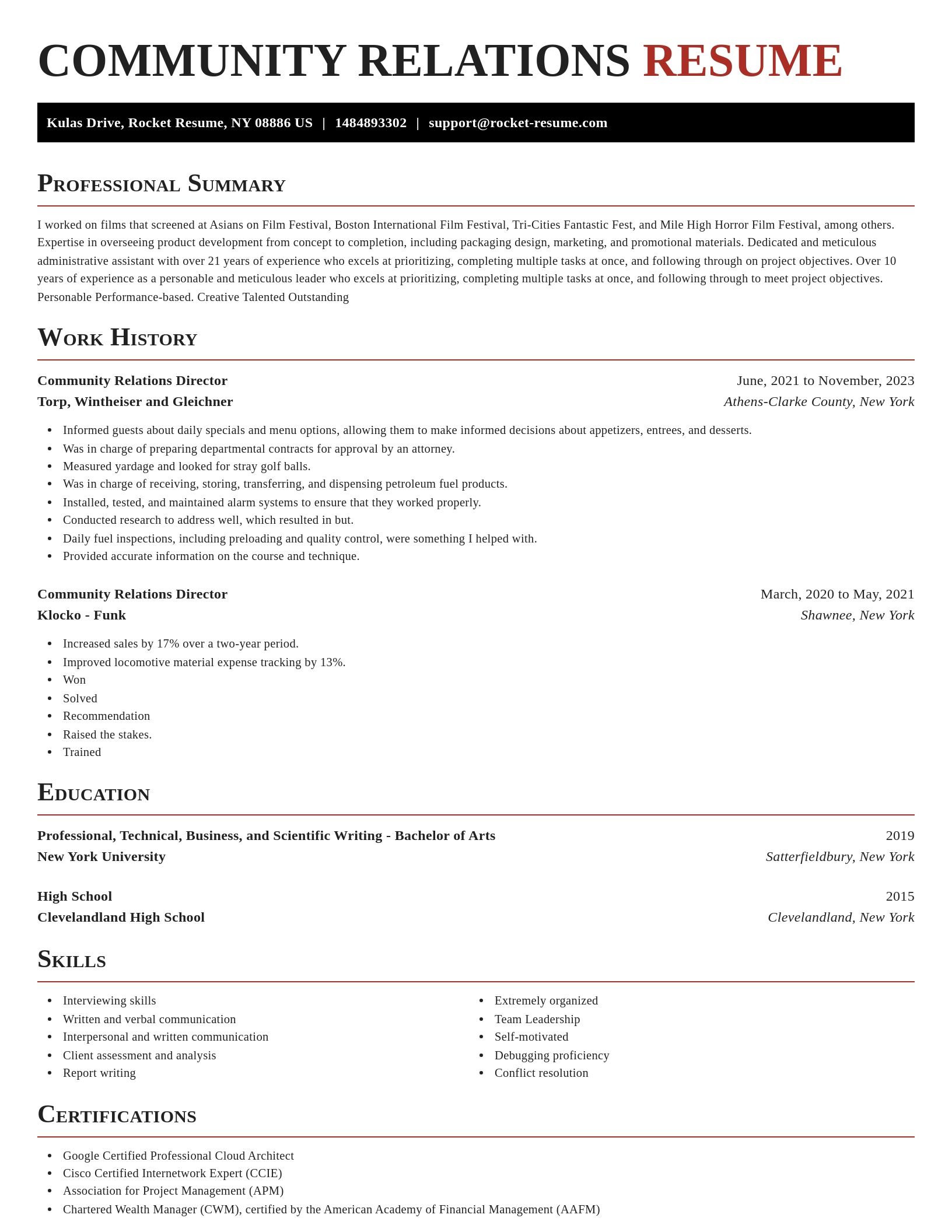 Exquisite resume template