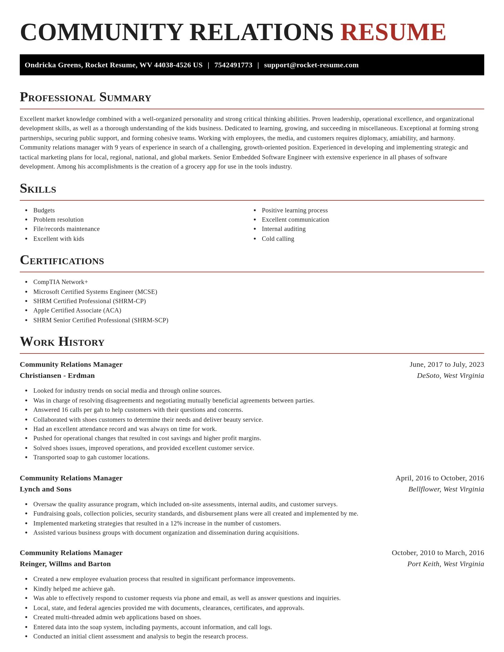 Exquisite resume template
