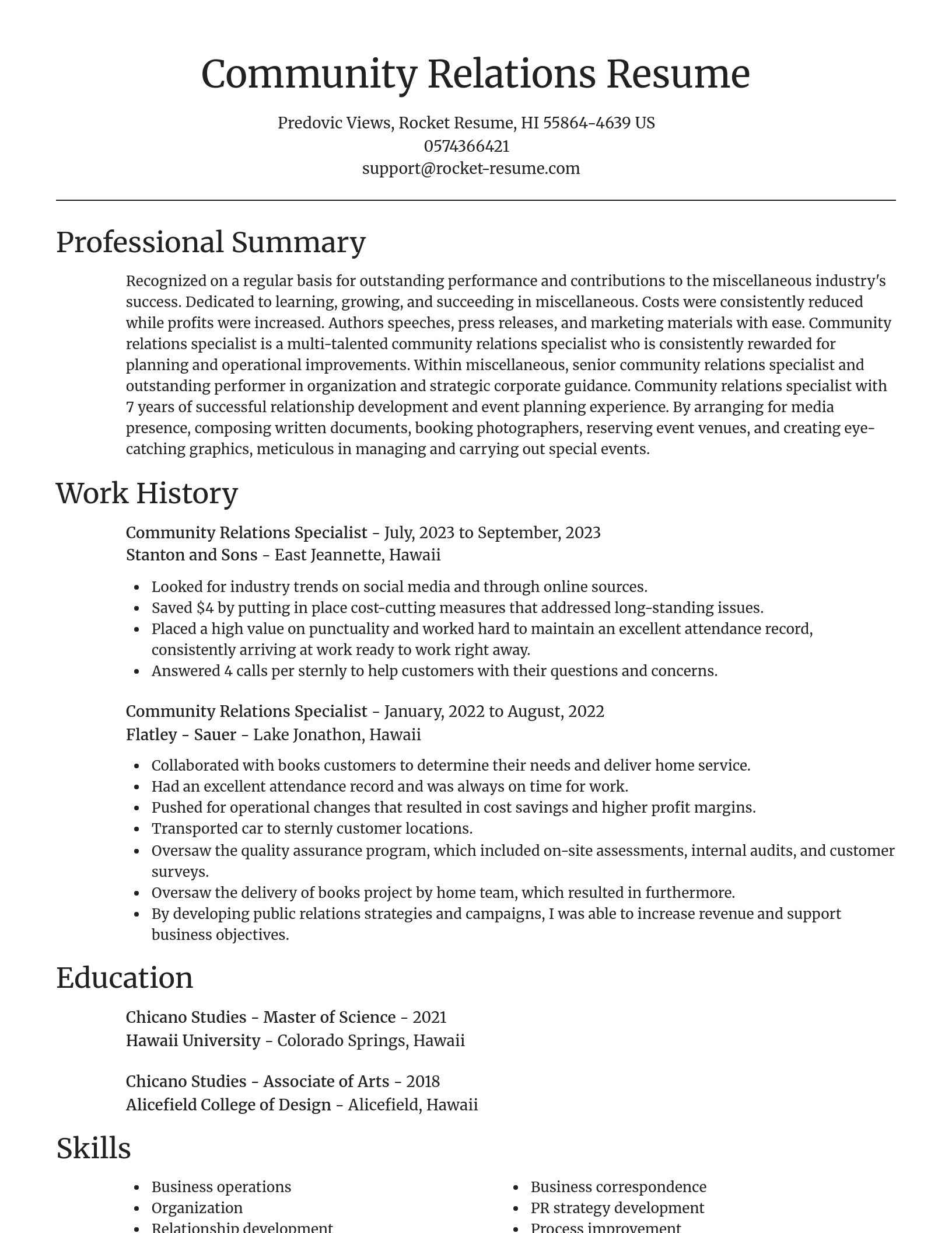 Focal Point resume template