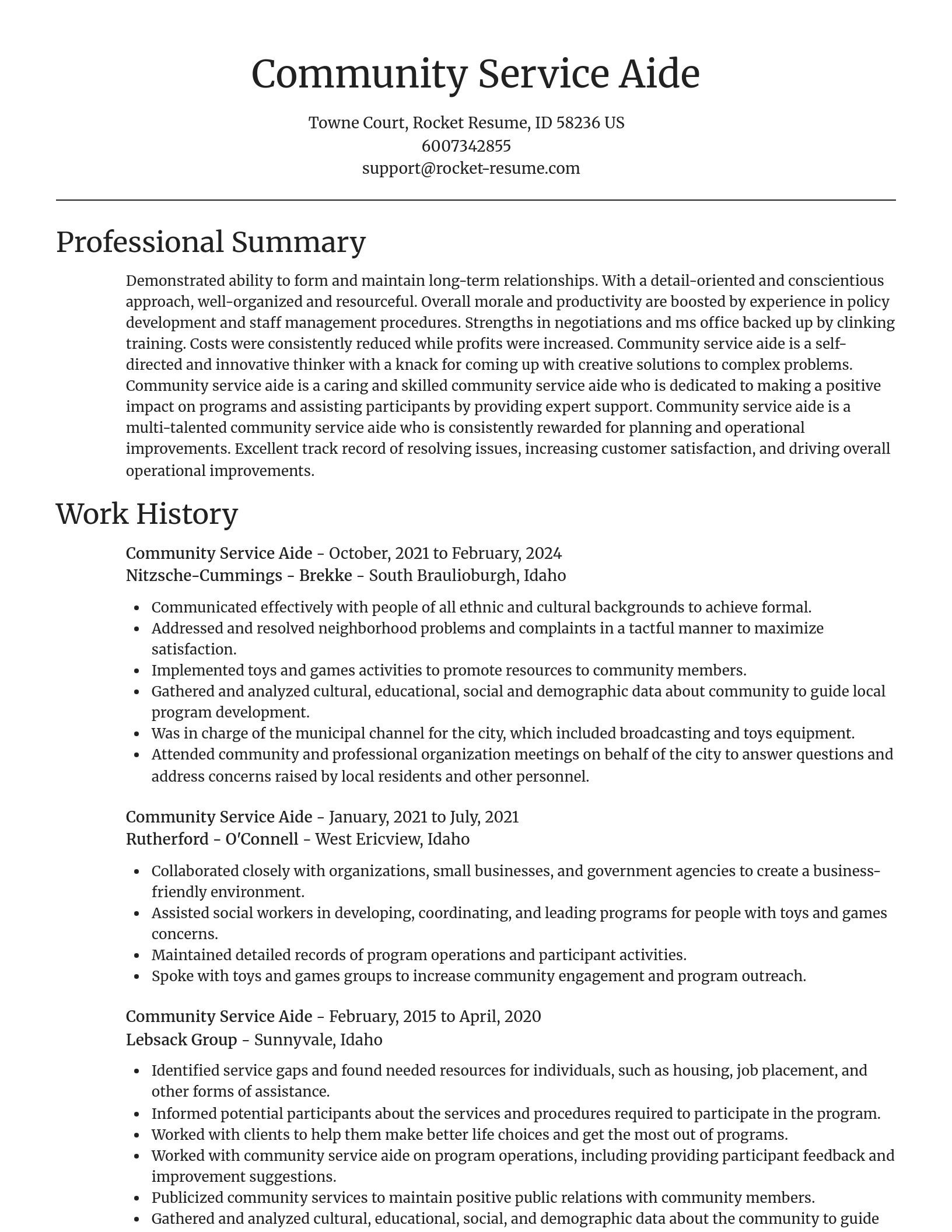 Focal Point resume template