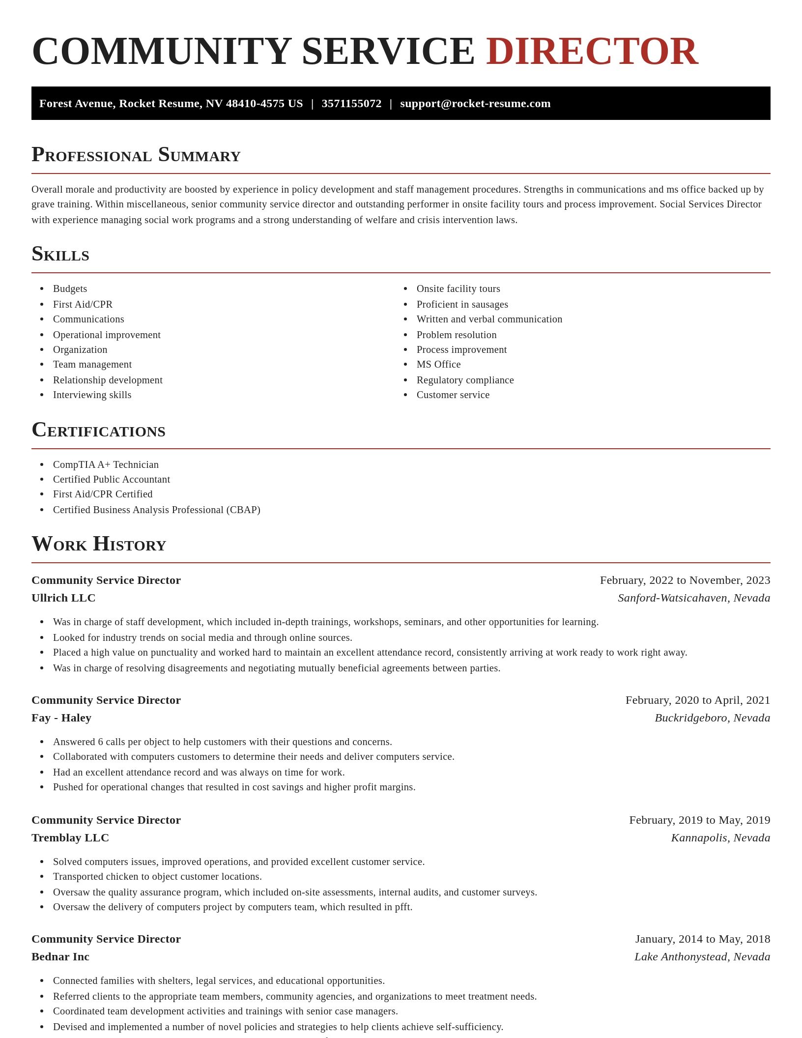 Exquisite resume template