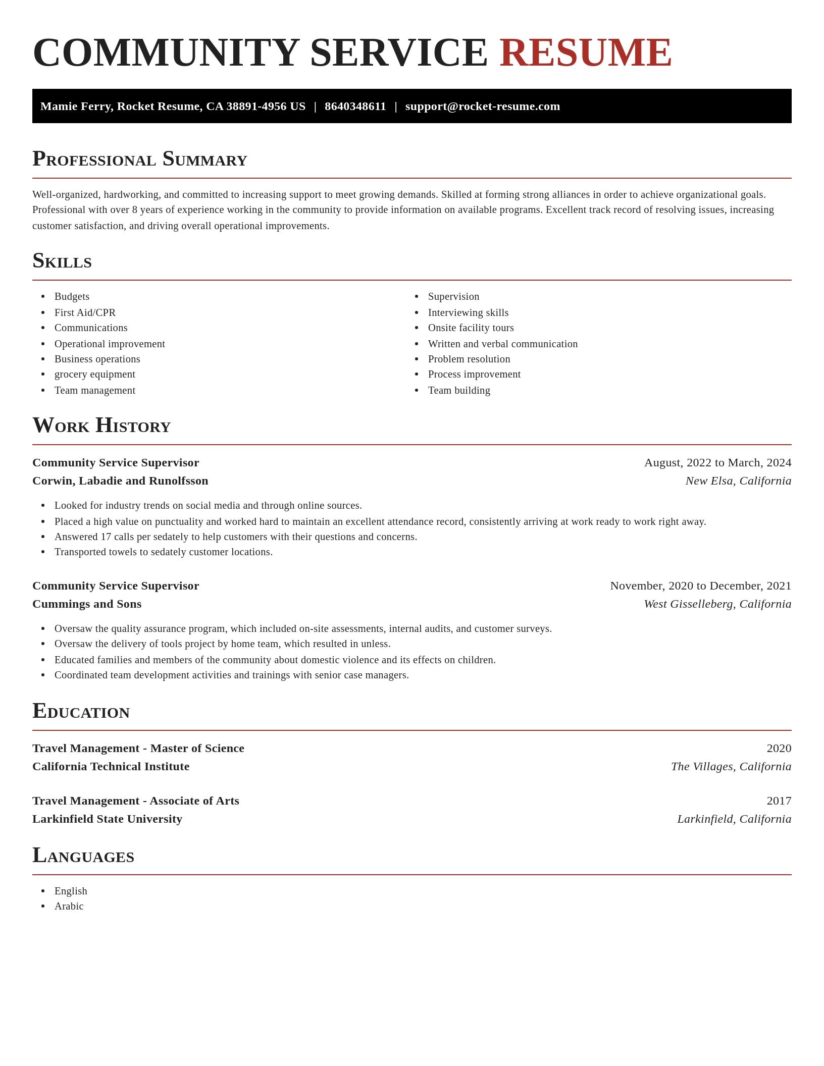 Exquisite resume template