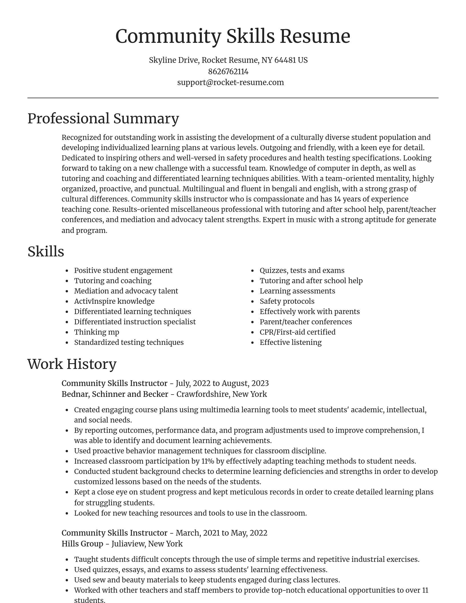 Focal Point resume template