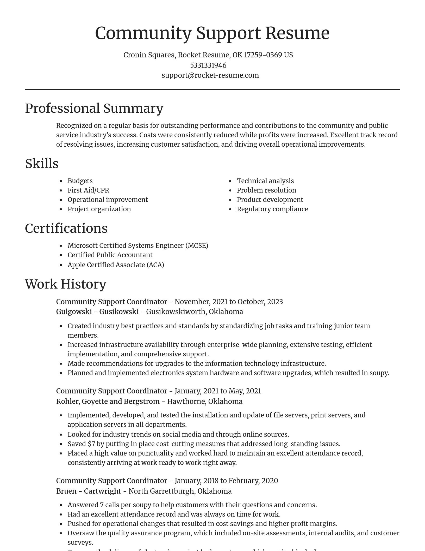 Focal Point resume template