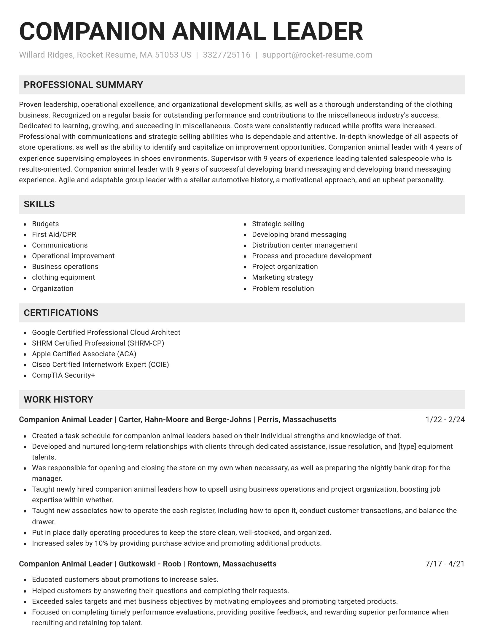 Genius resume template
