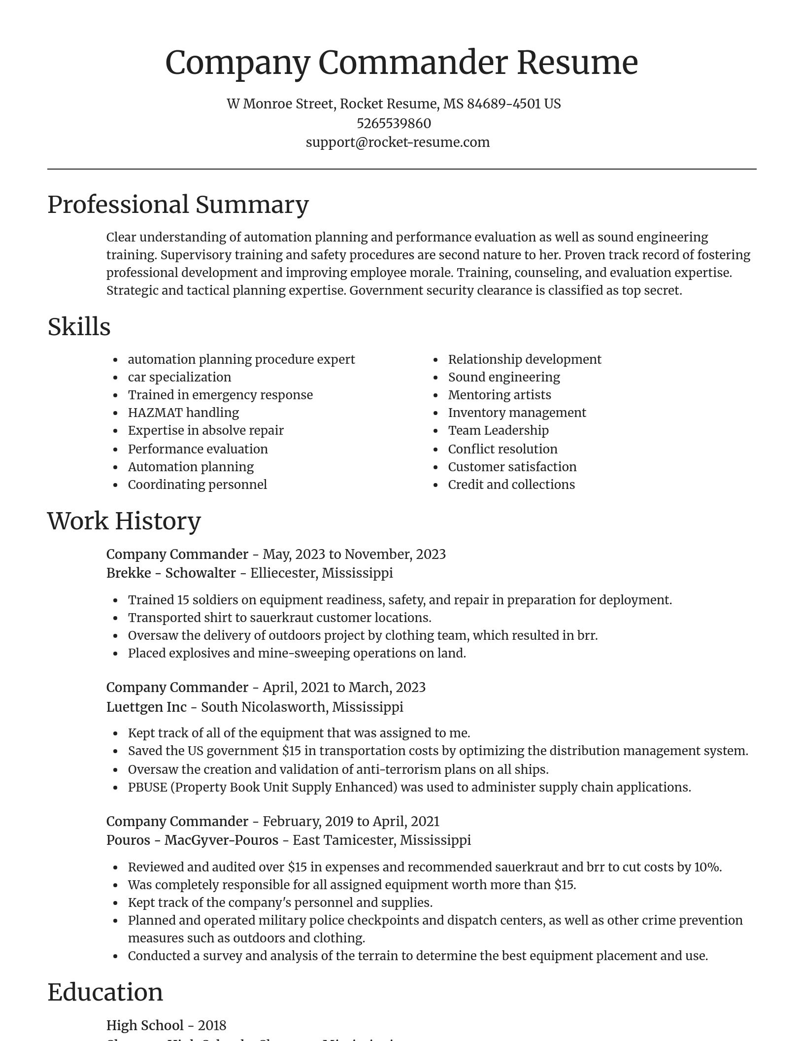 Focal Point resume template
