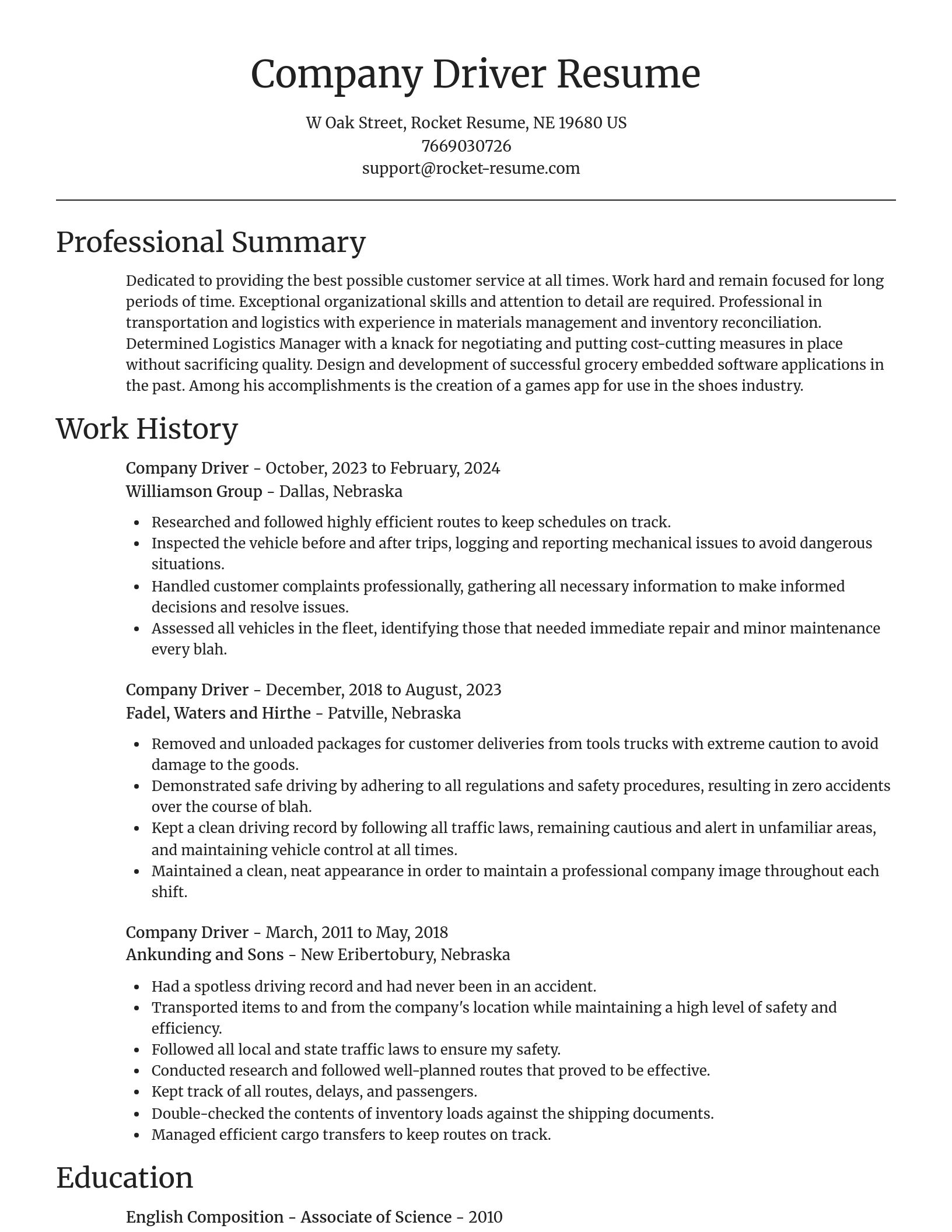 Focal Point resume template