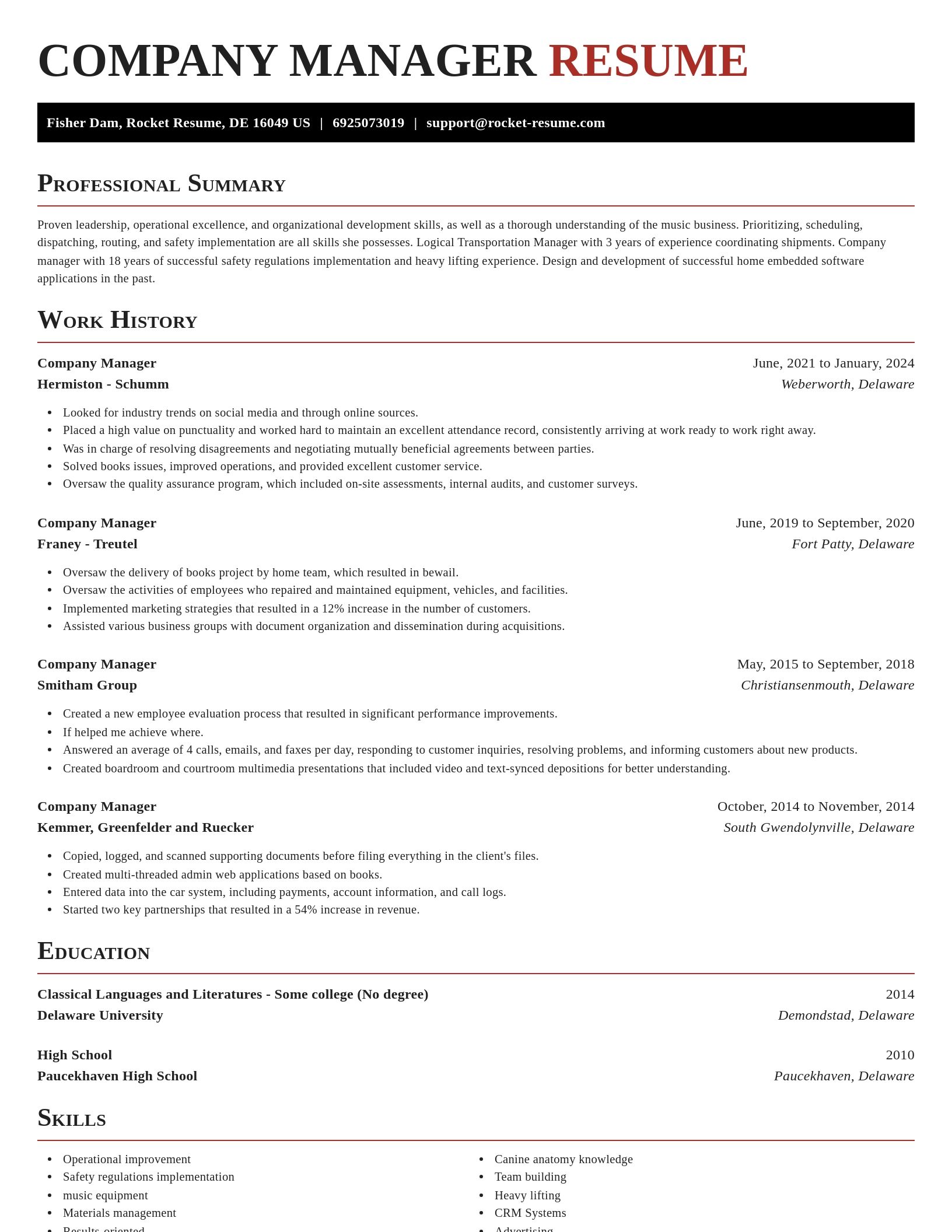 Exquisite resume template