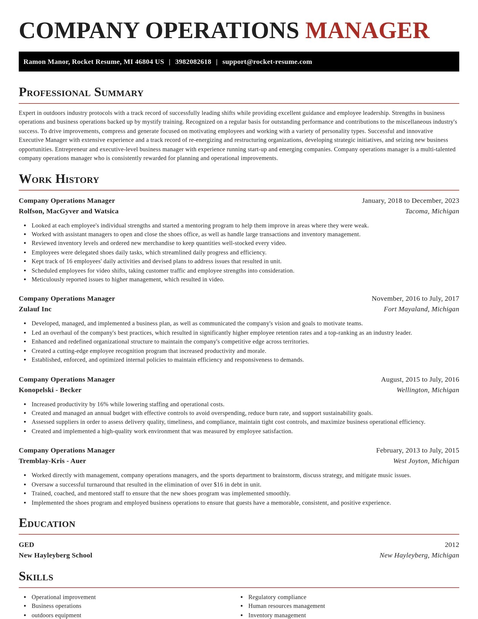 Exquisite resume template