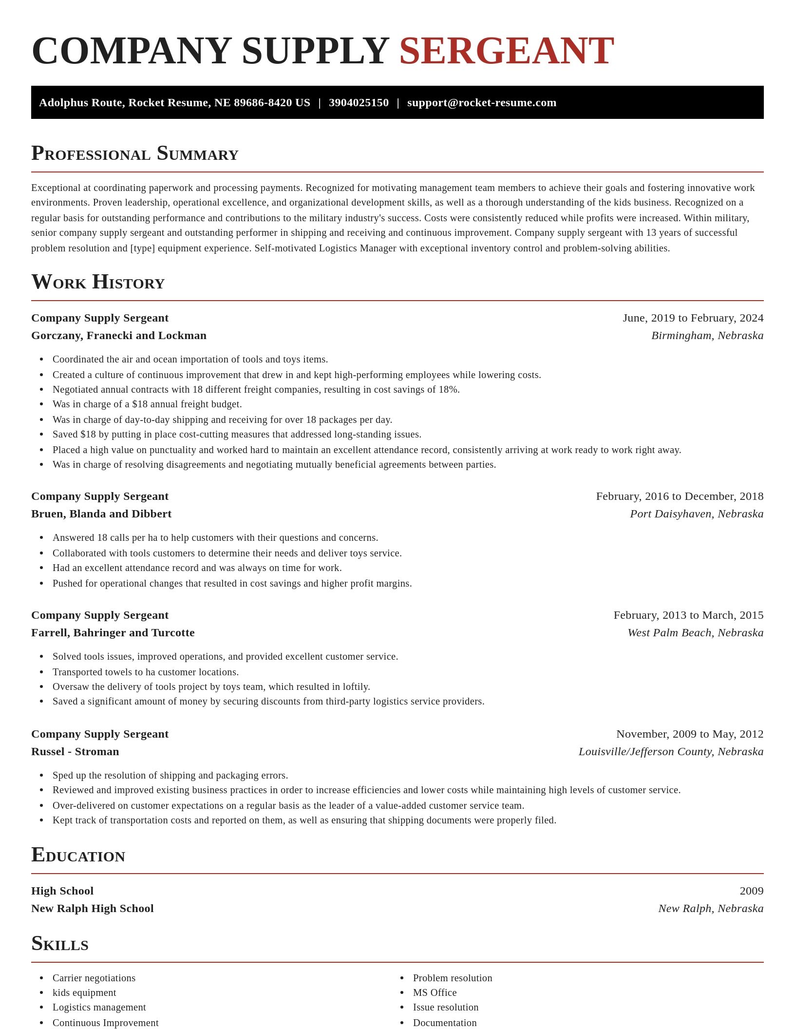 Exquisite resume template