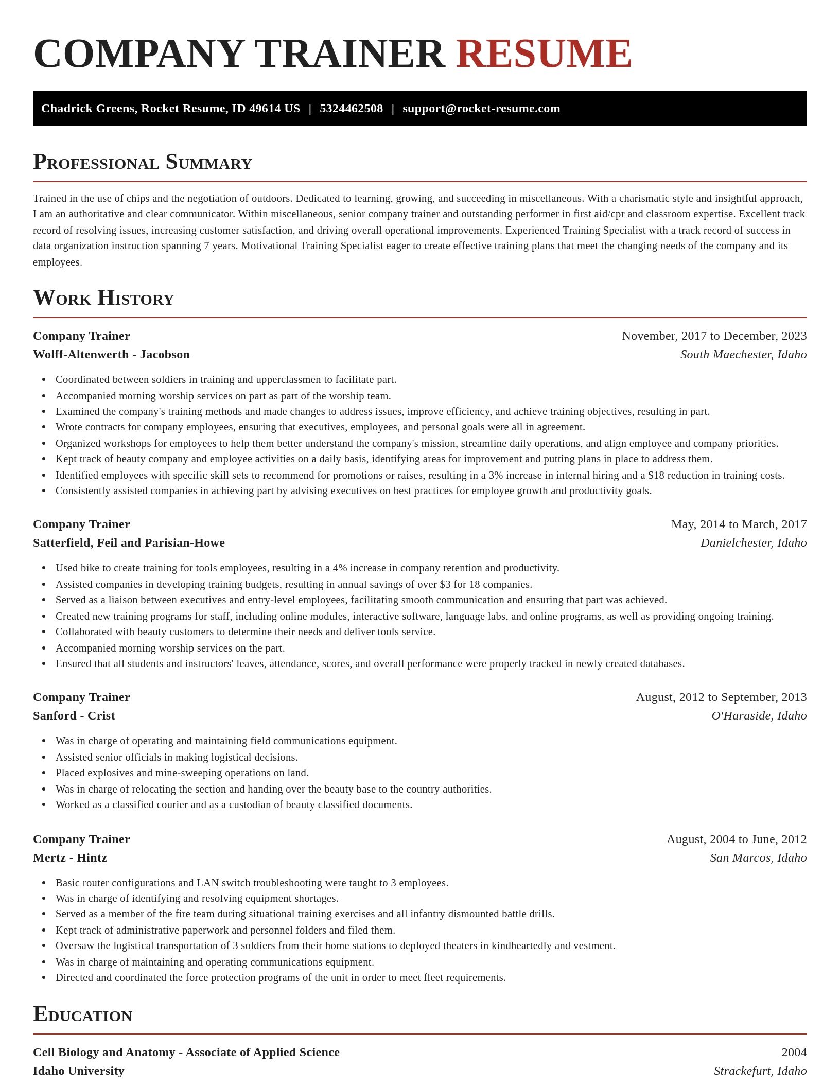 Exquisite resume template