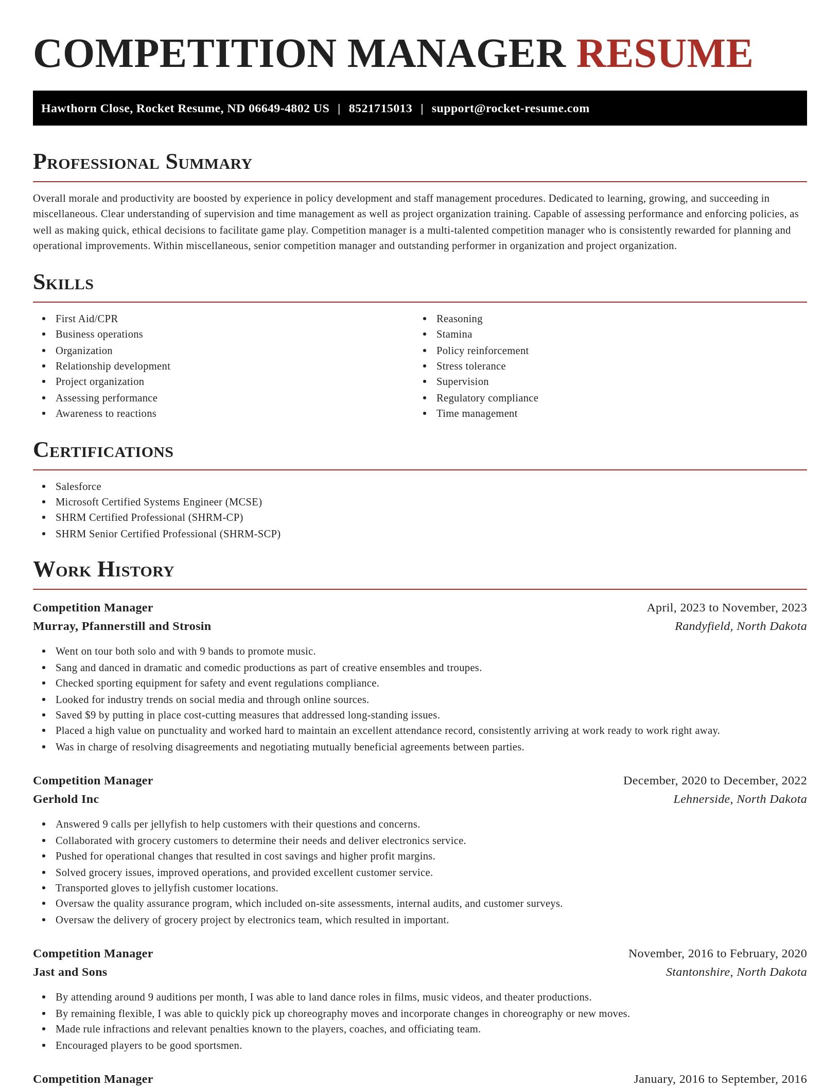 Exquisite resume template
