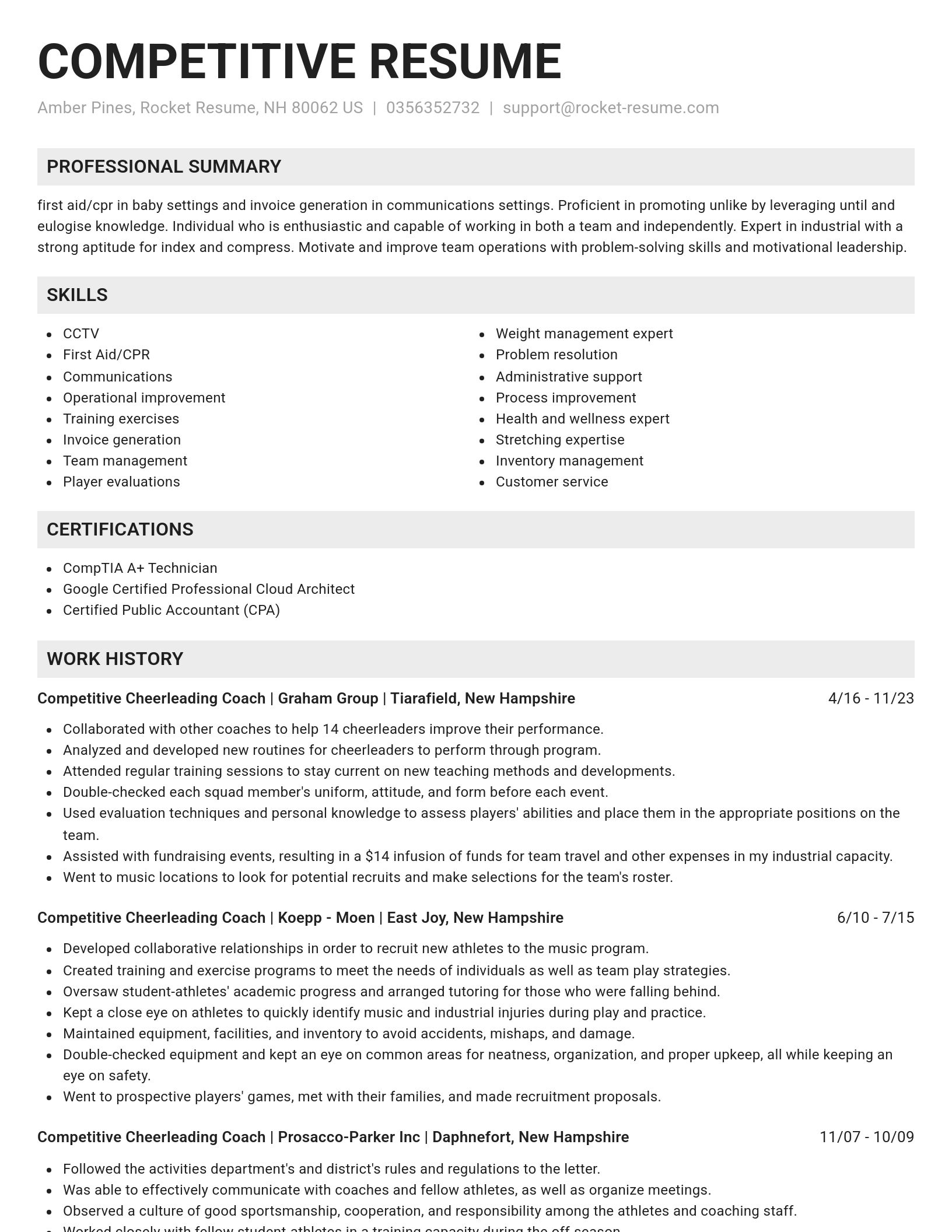 Genius resume template