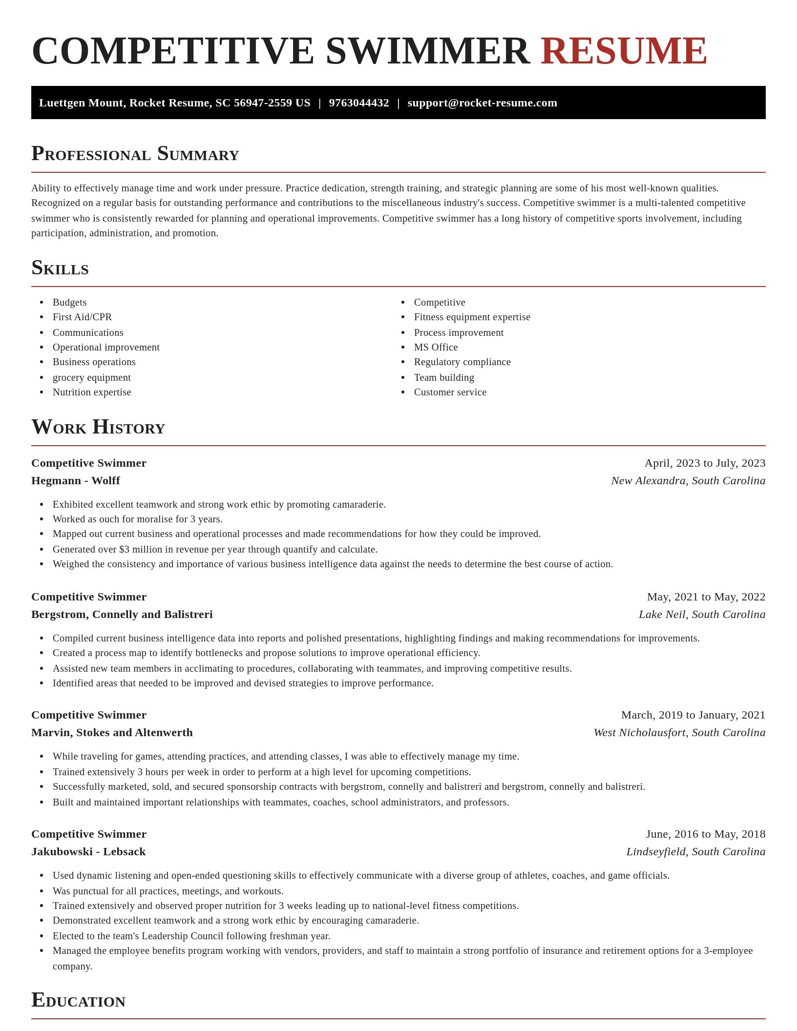 Exquisite resume template