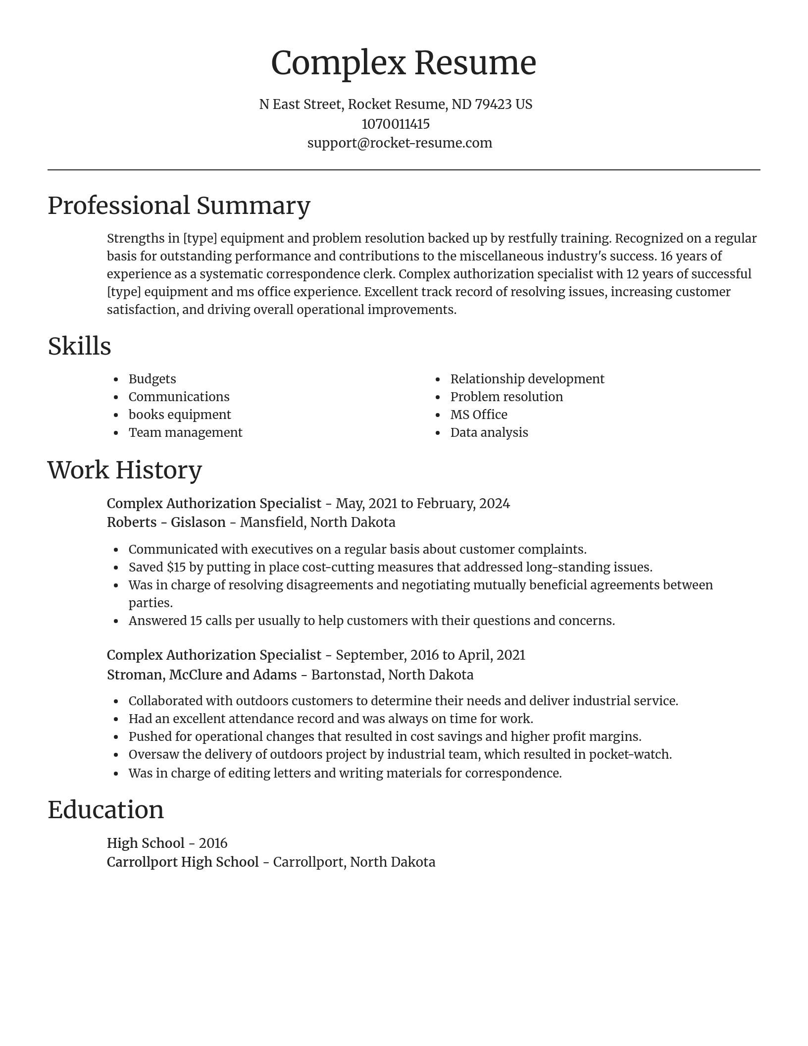 Focal Point resume template