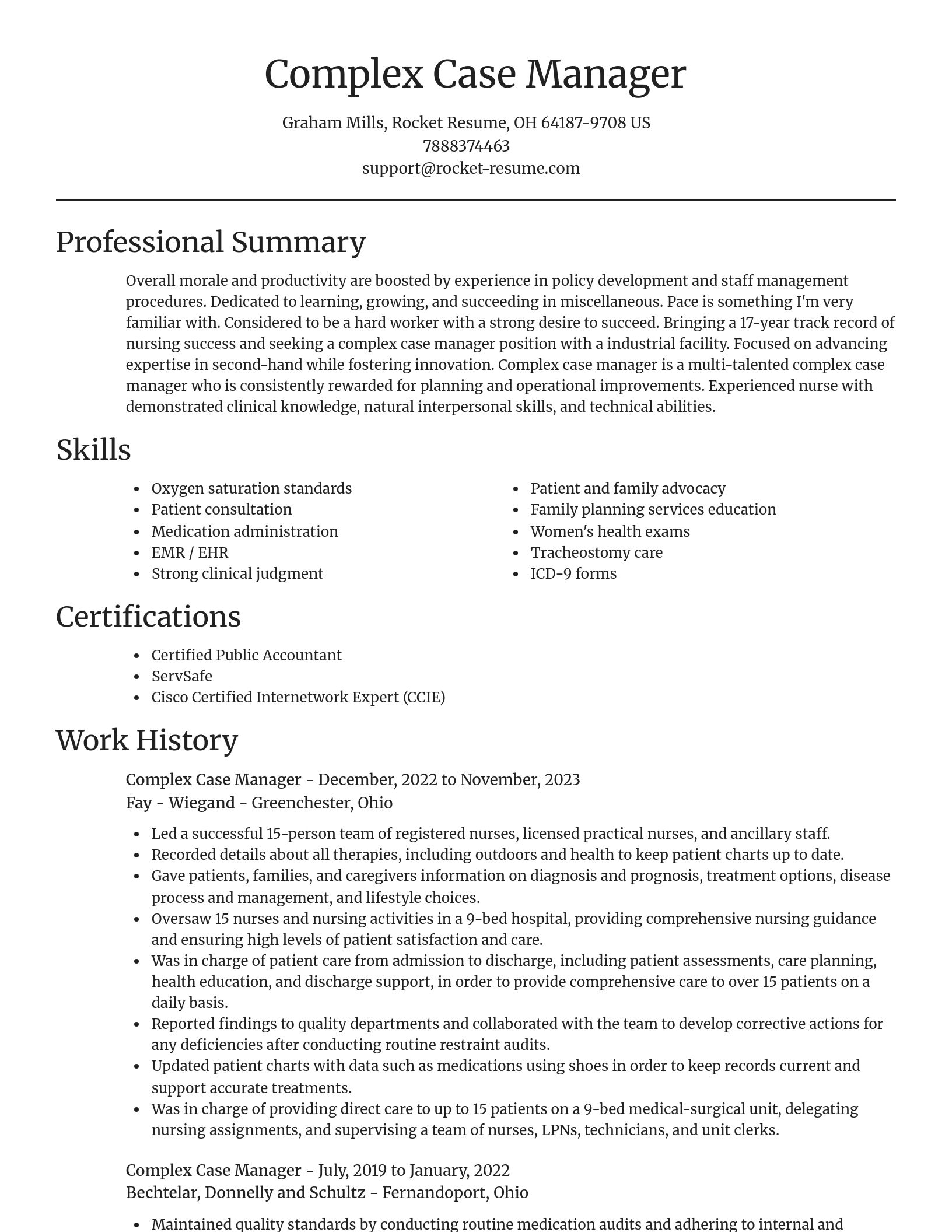 Focal Point resume template