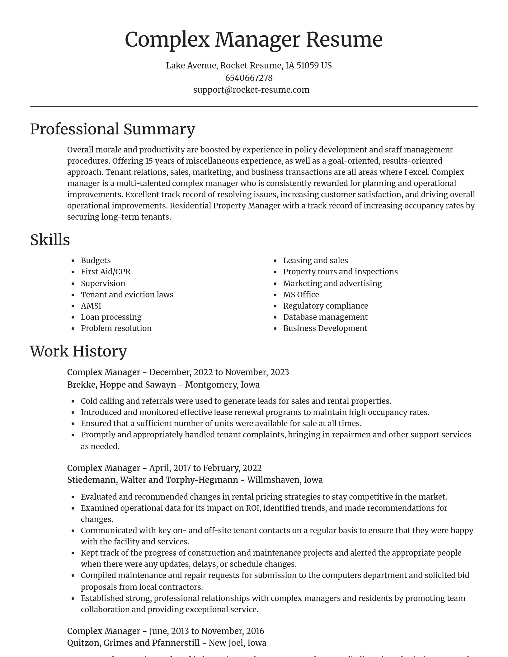 Focal Point resume template