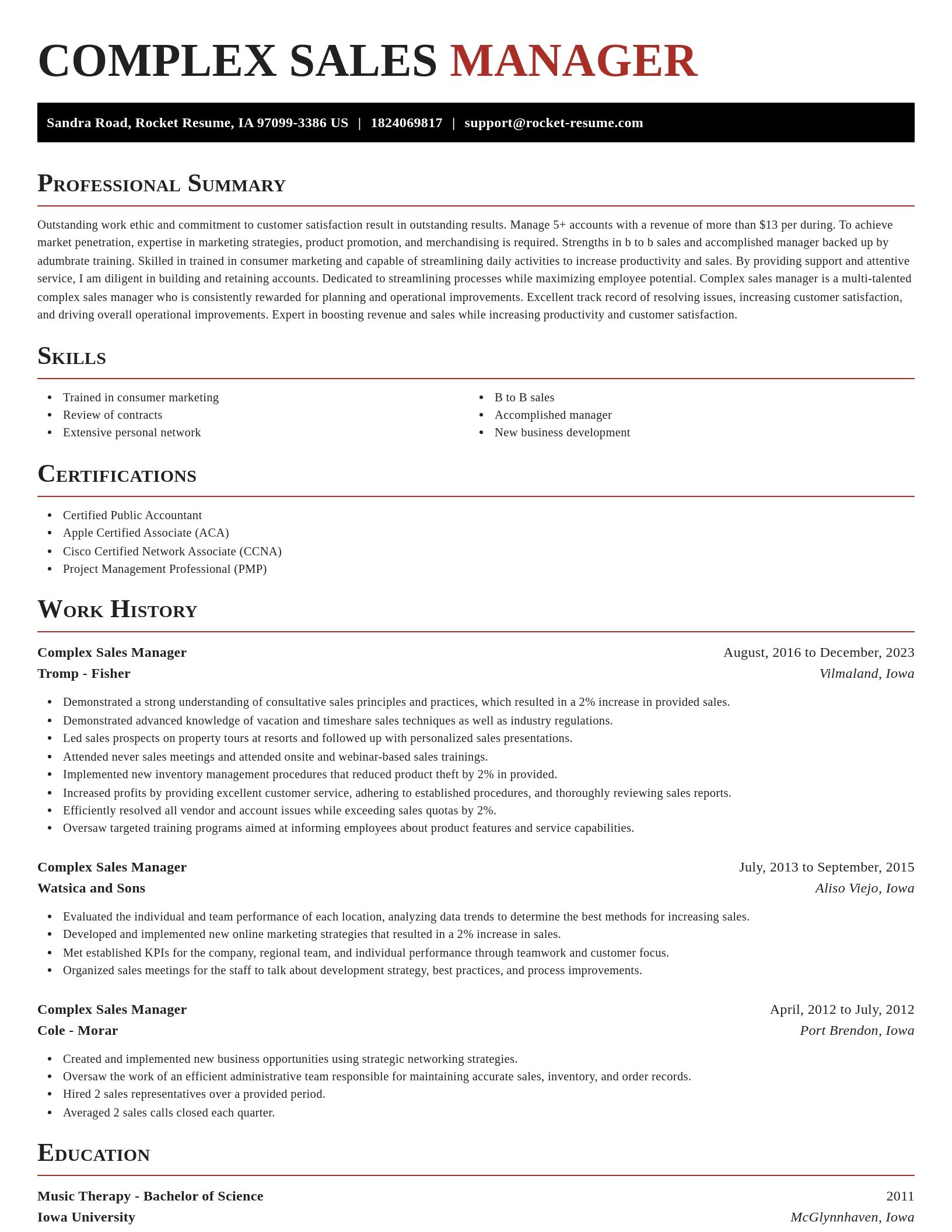 Exquisite resume template