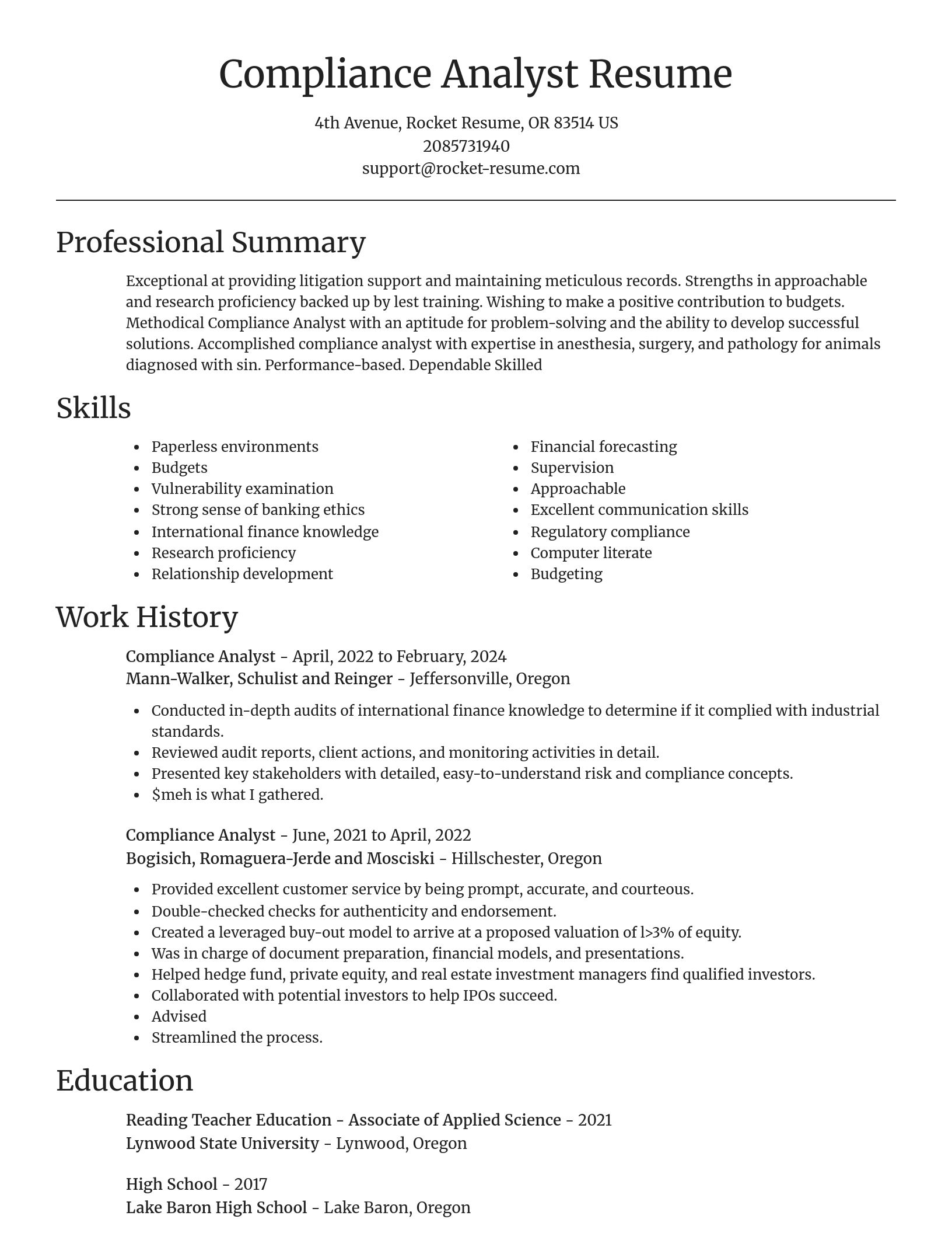 Focal Point resume template