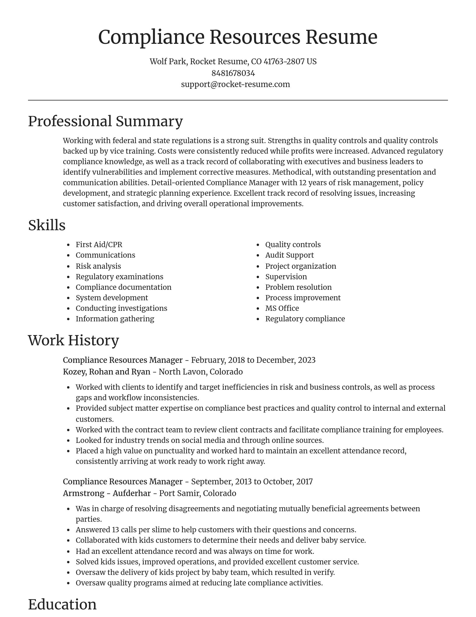 Focal Point resume template