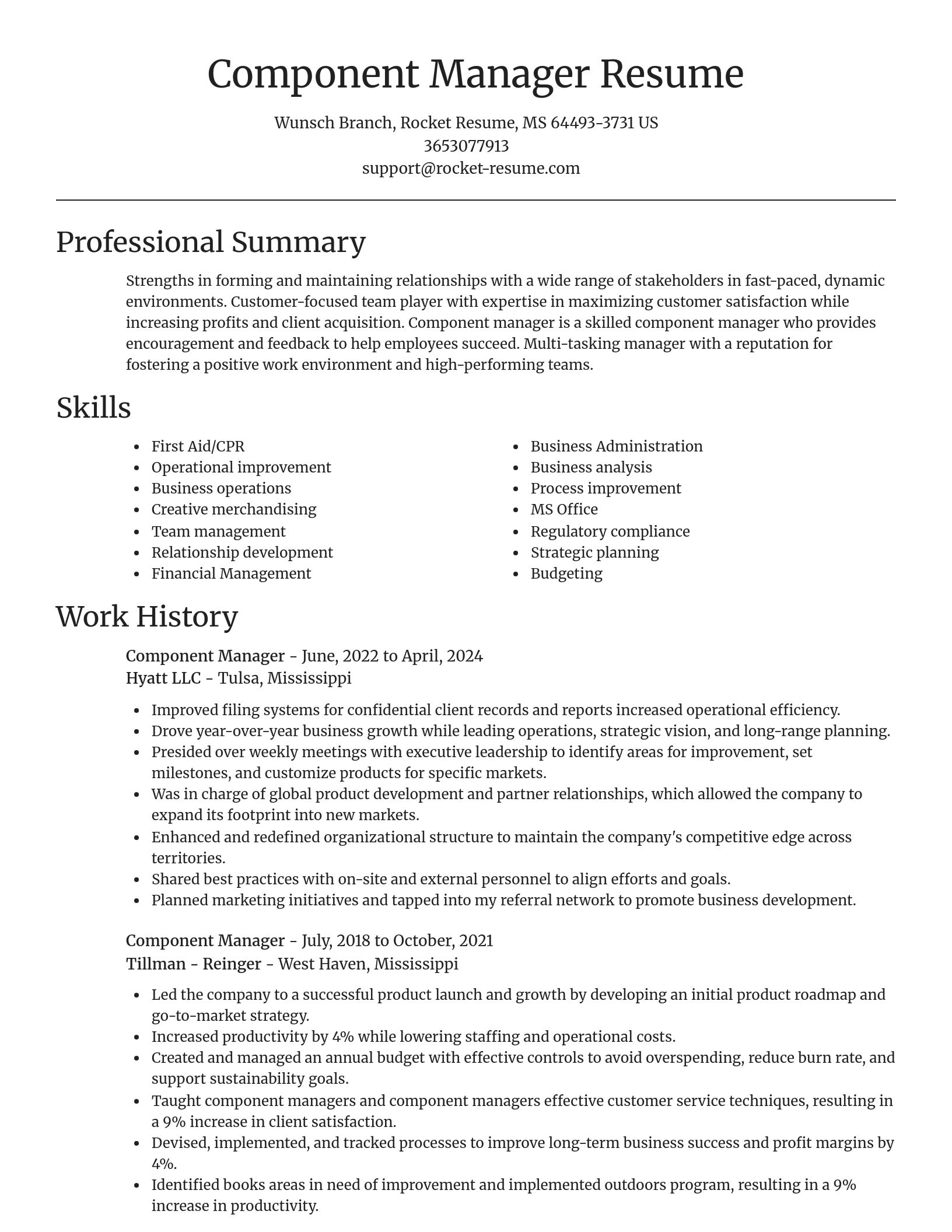 Focal Point resume template