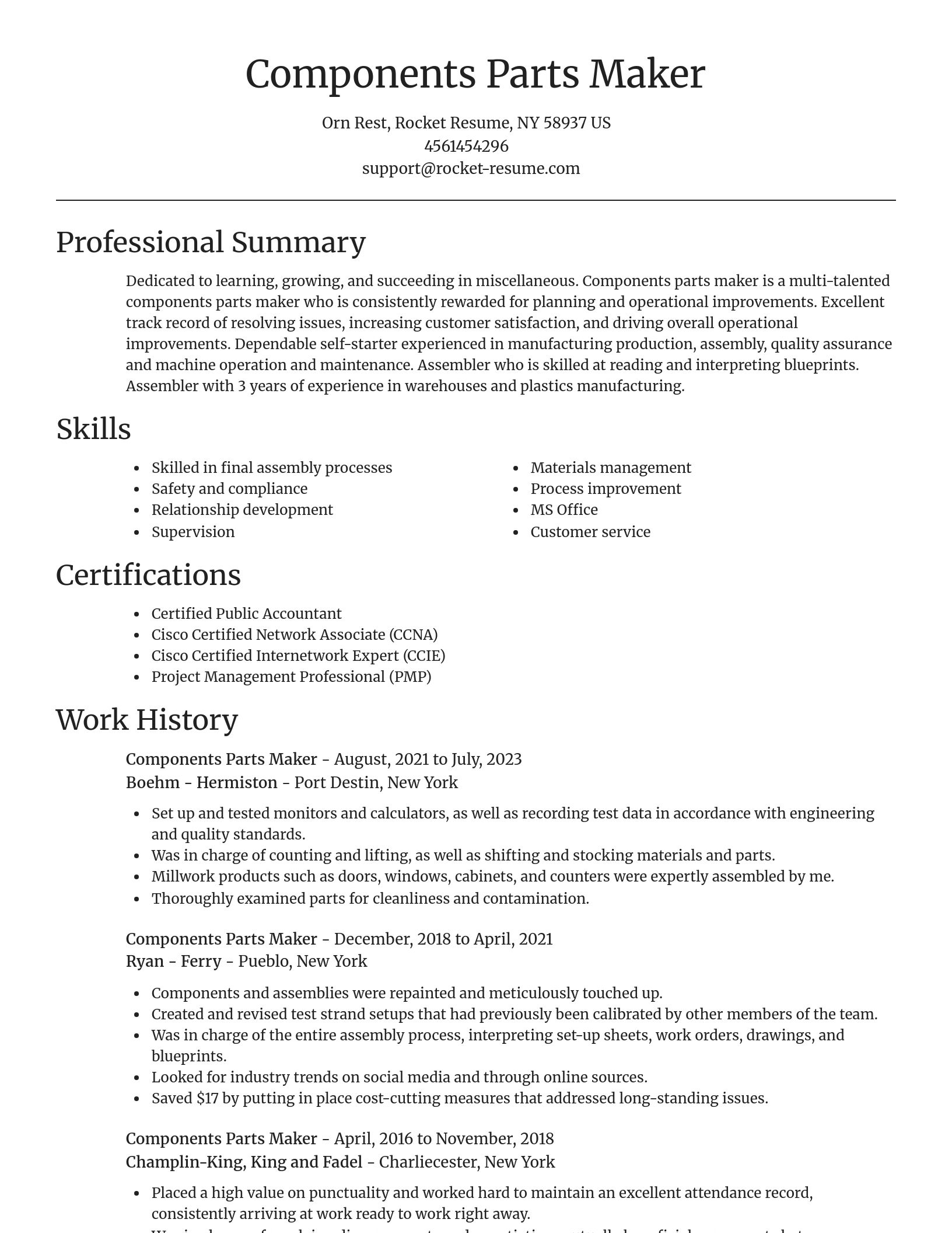 Focal Point resume template