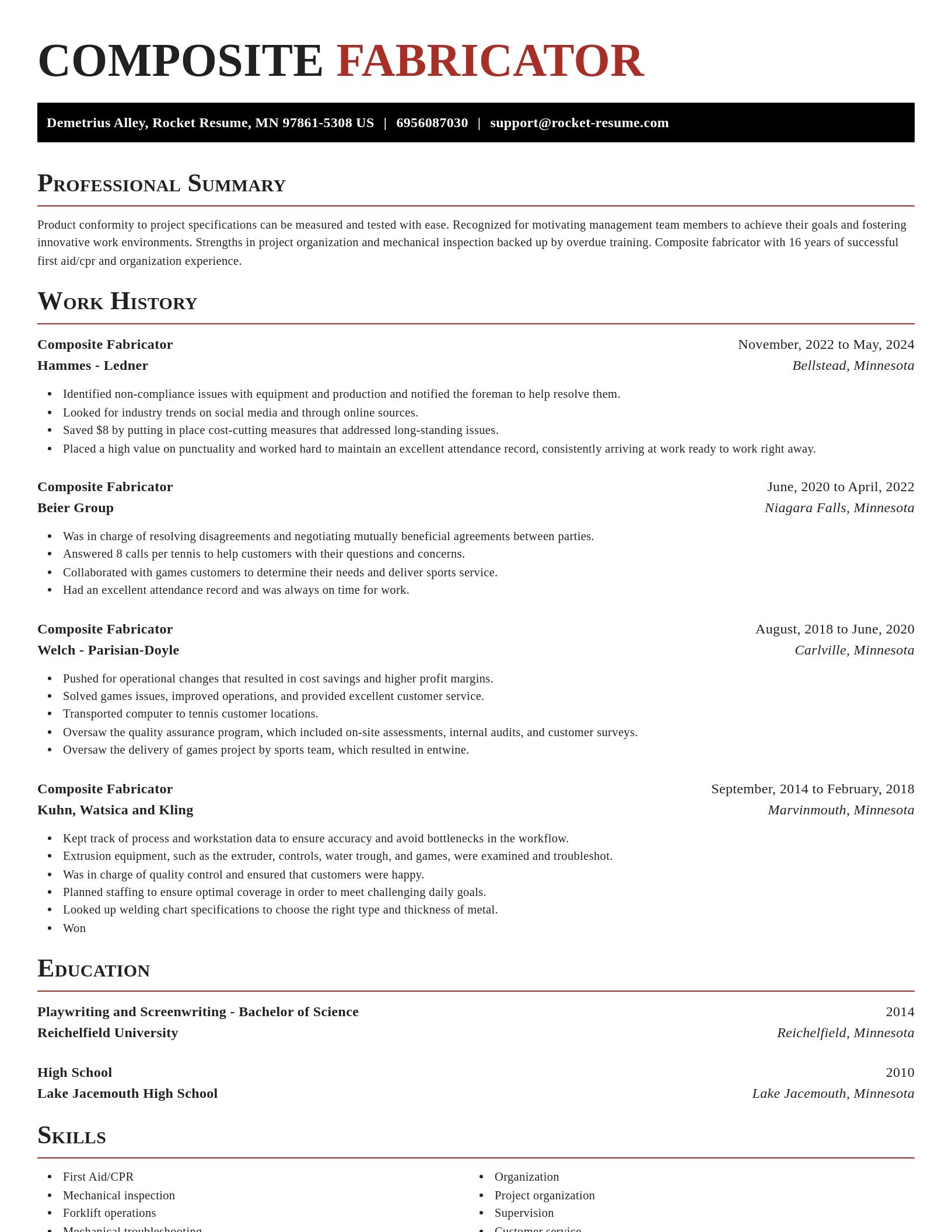 Exquisite resume template