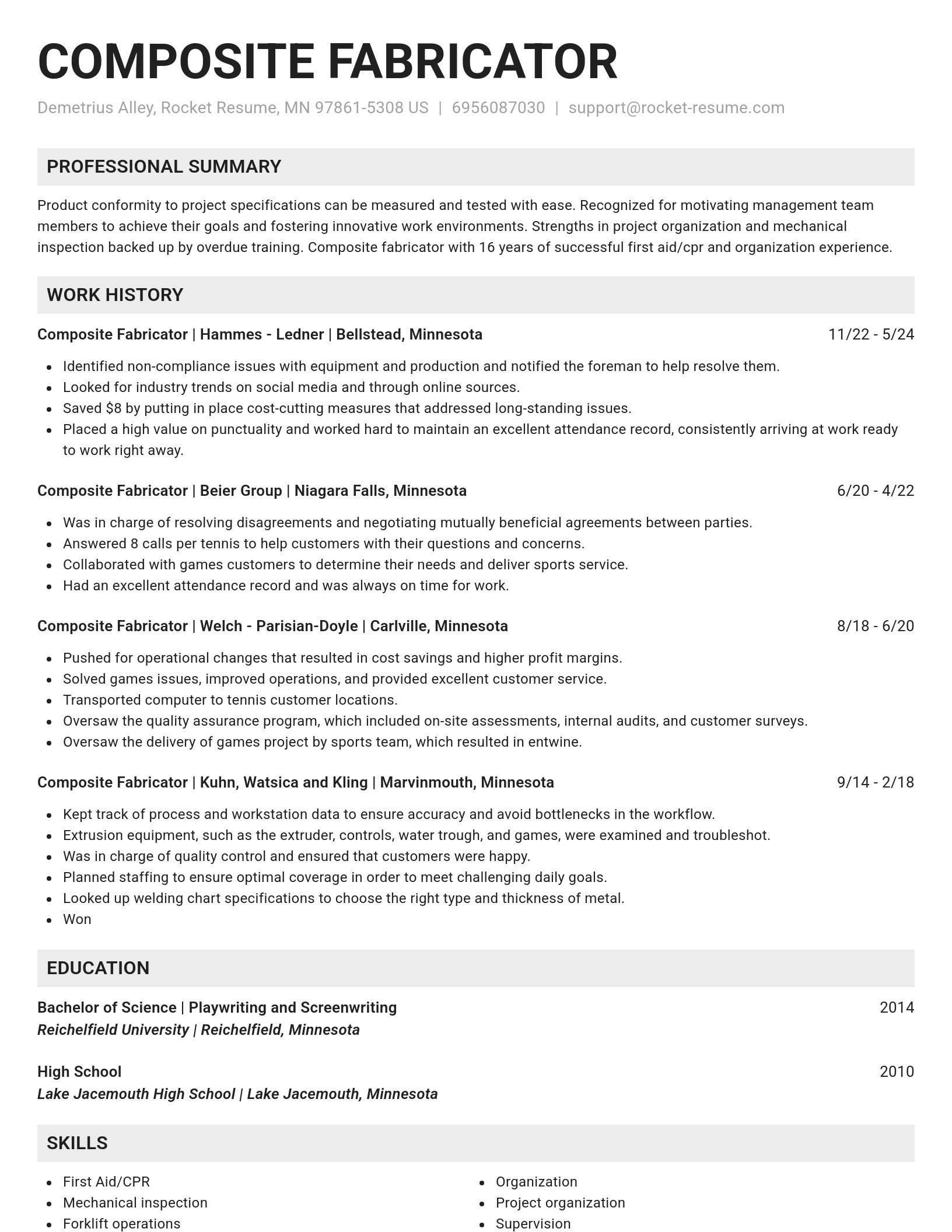 Genius resume template