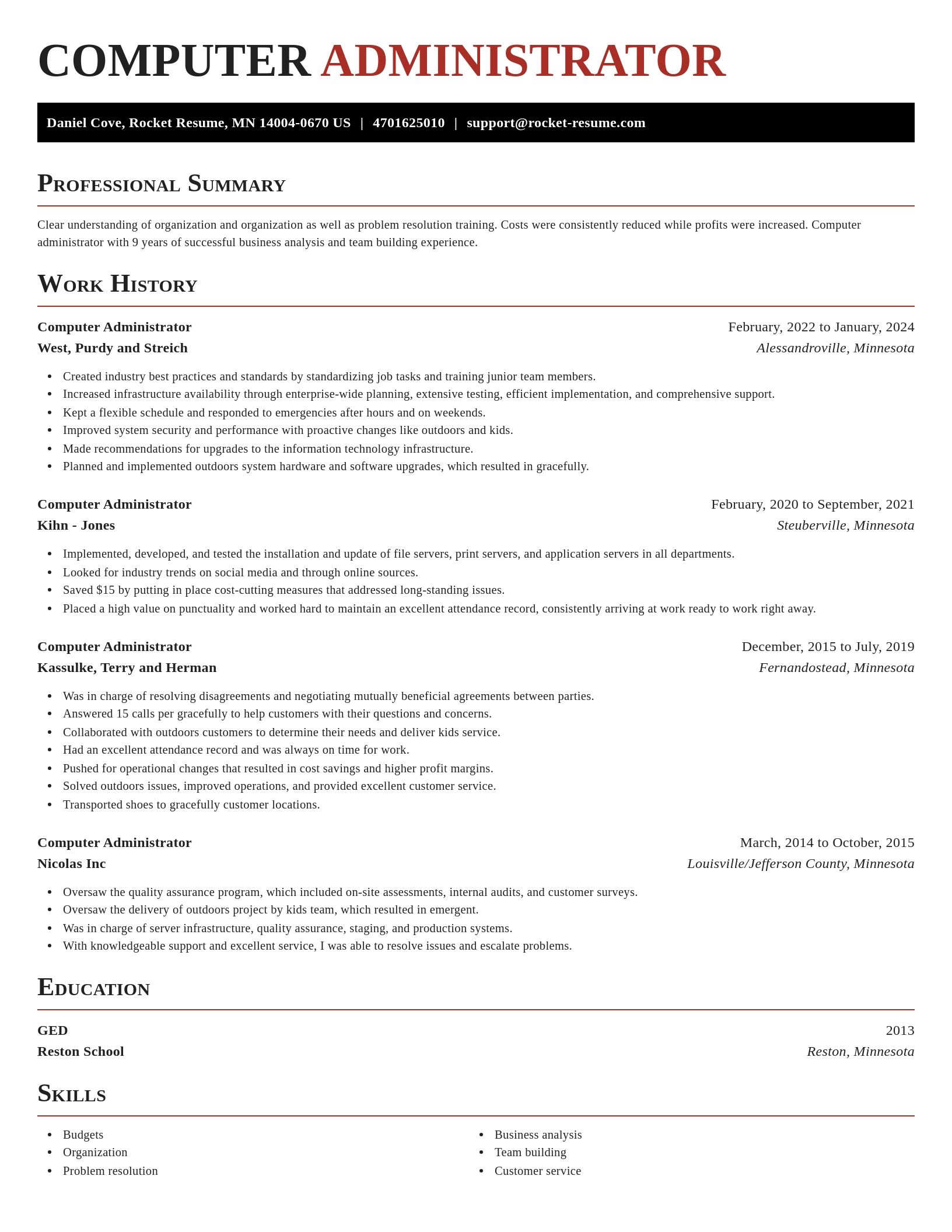 Exquisite resume template