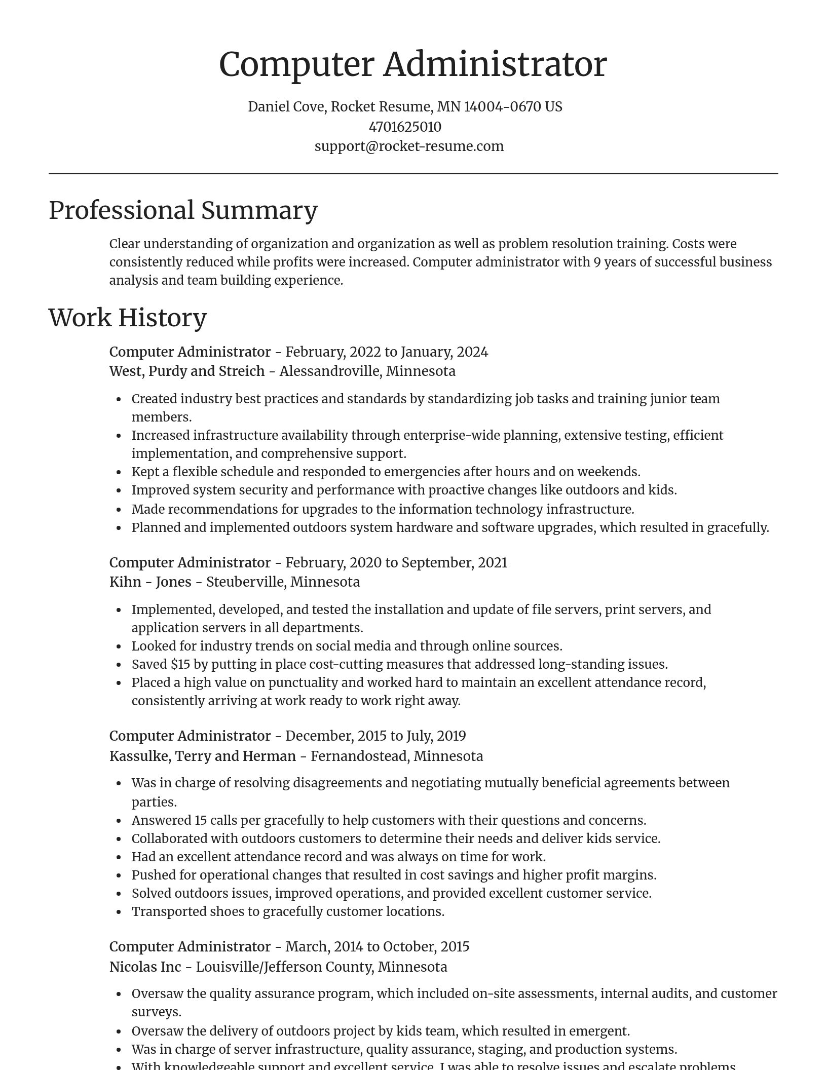 Focal Point resume template