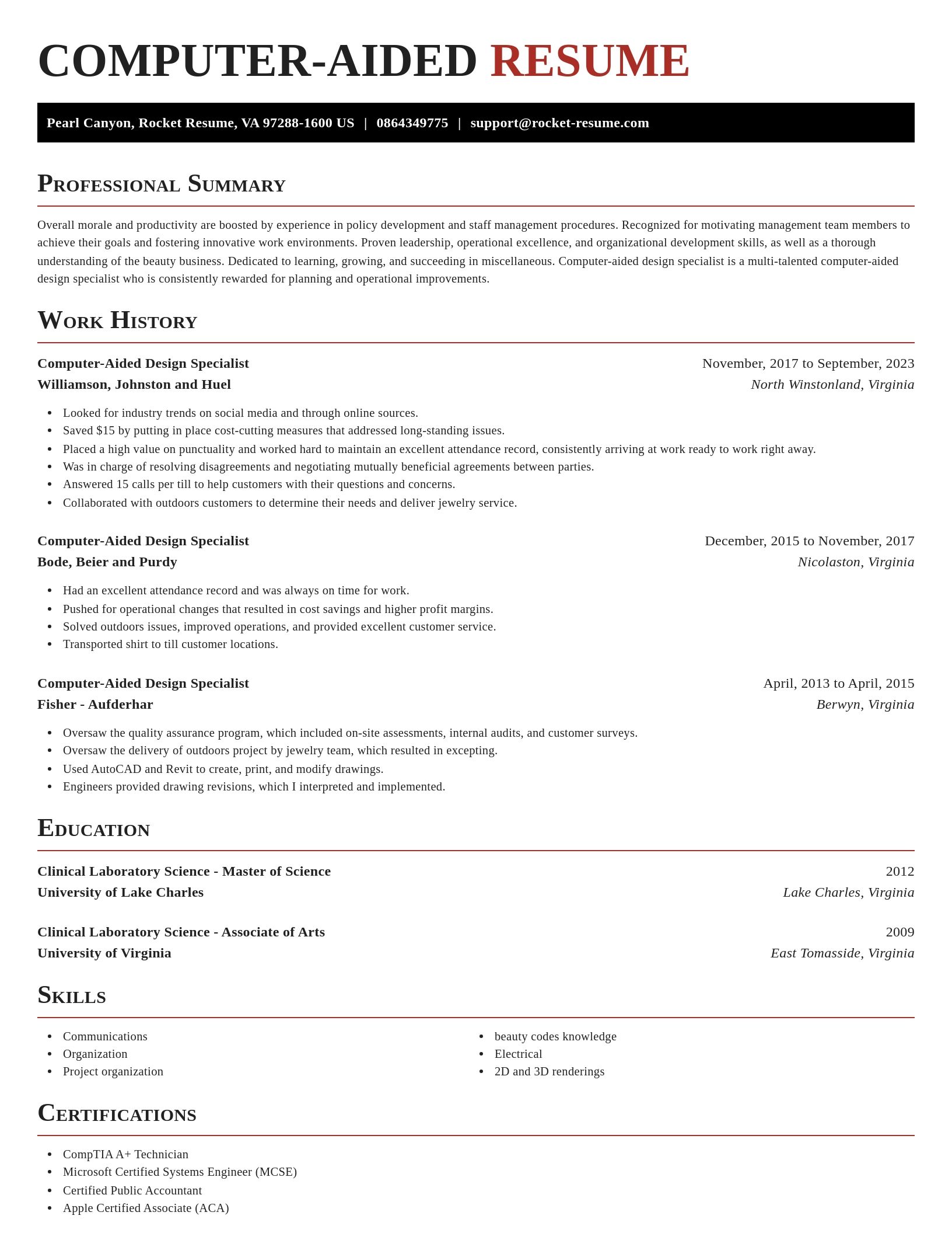 Exquisite resume template