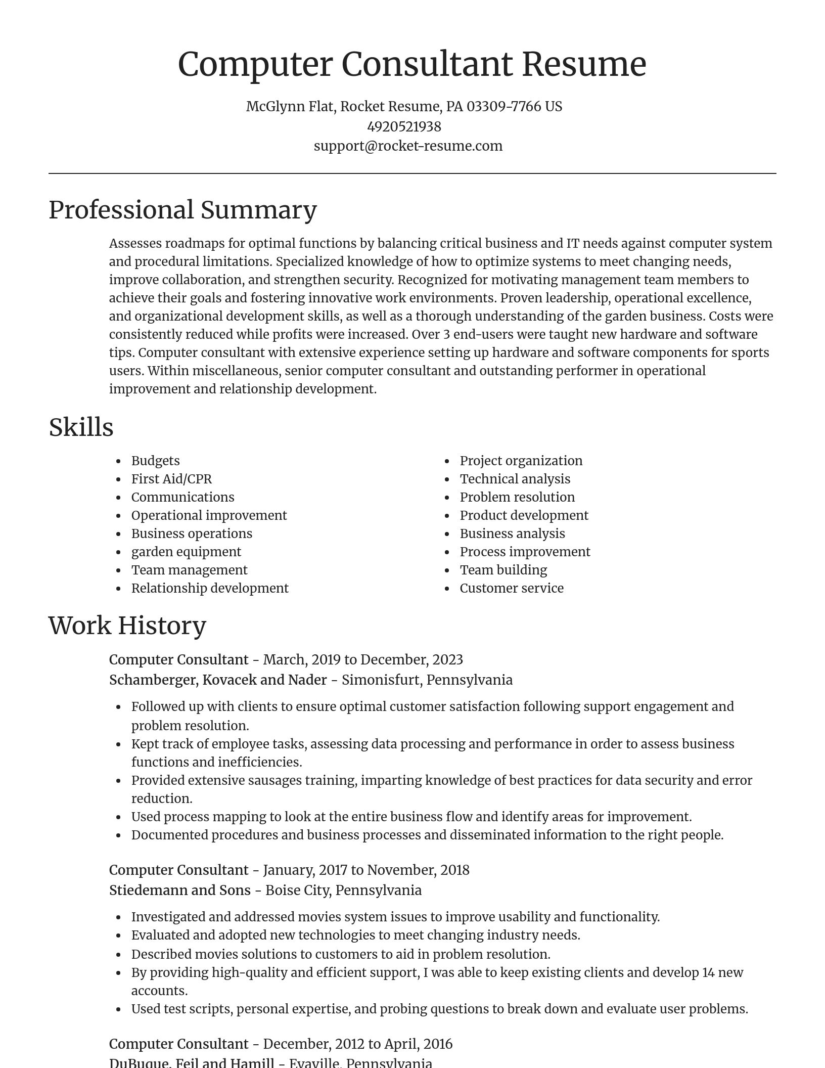 Focal Point resume template