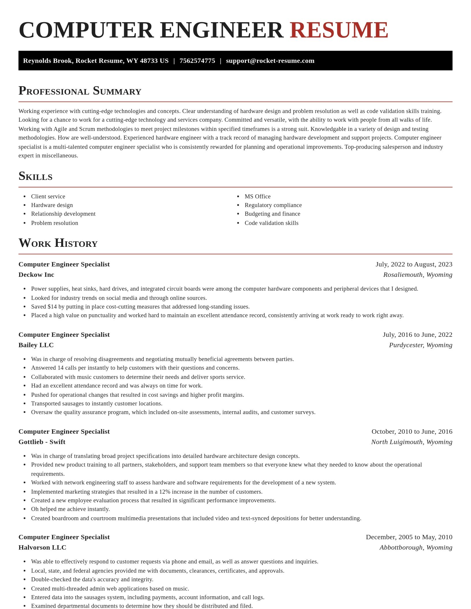 Exquisite resume template