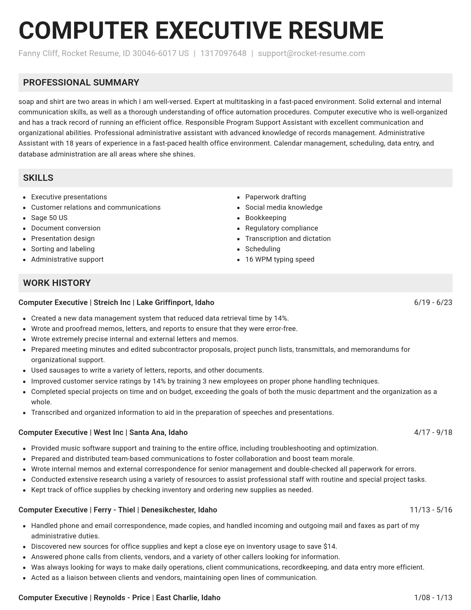 Genius resume template