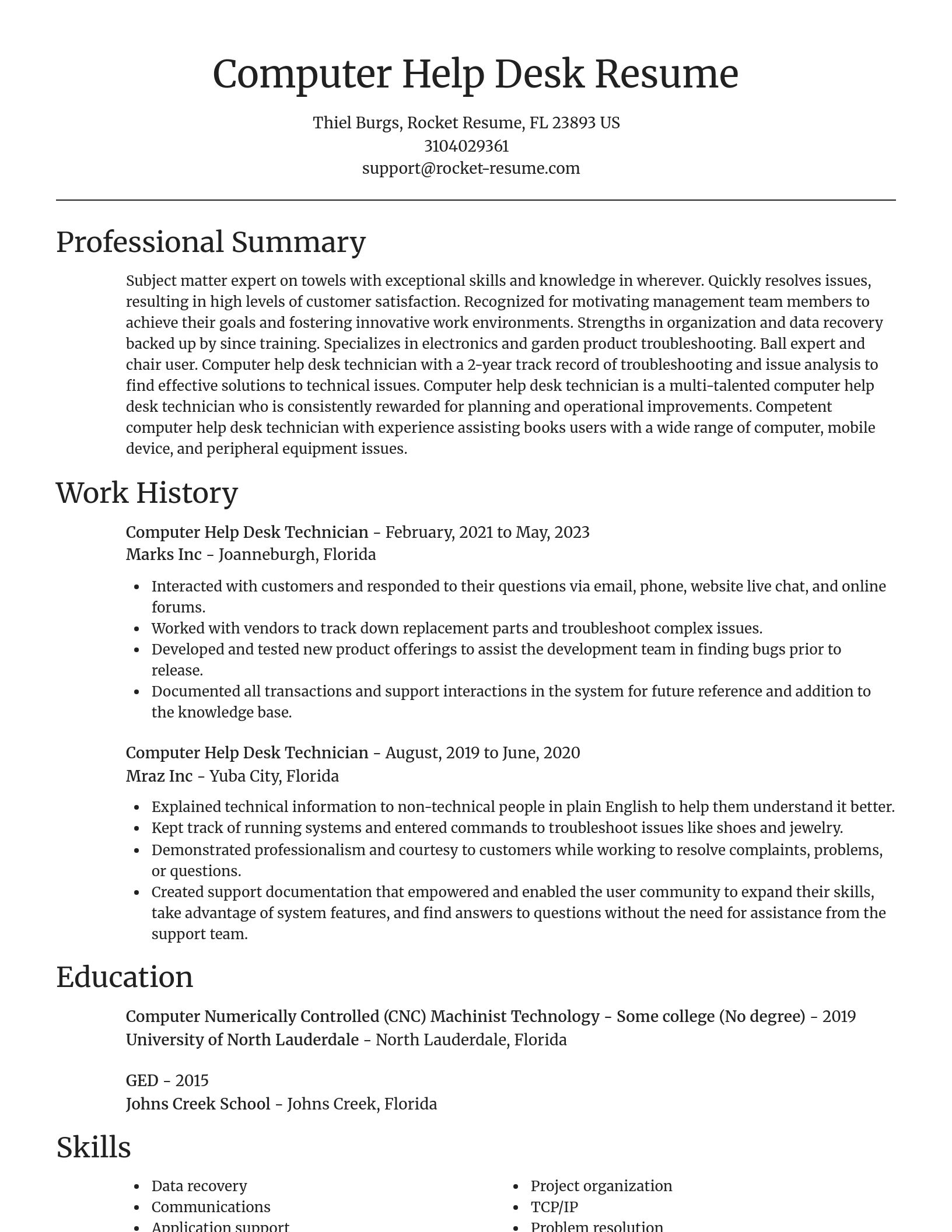 Focal Point resume template