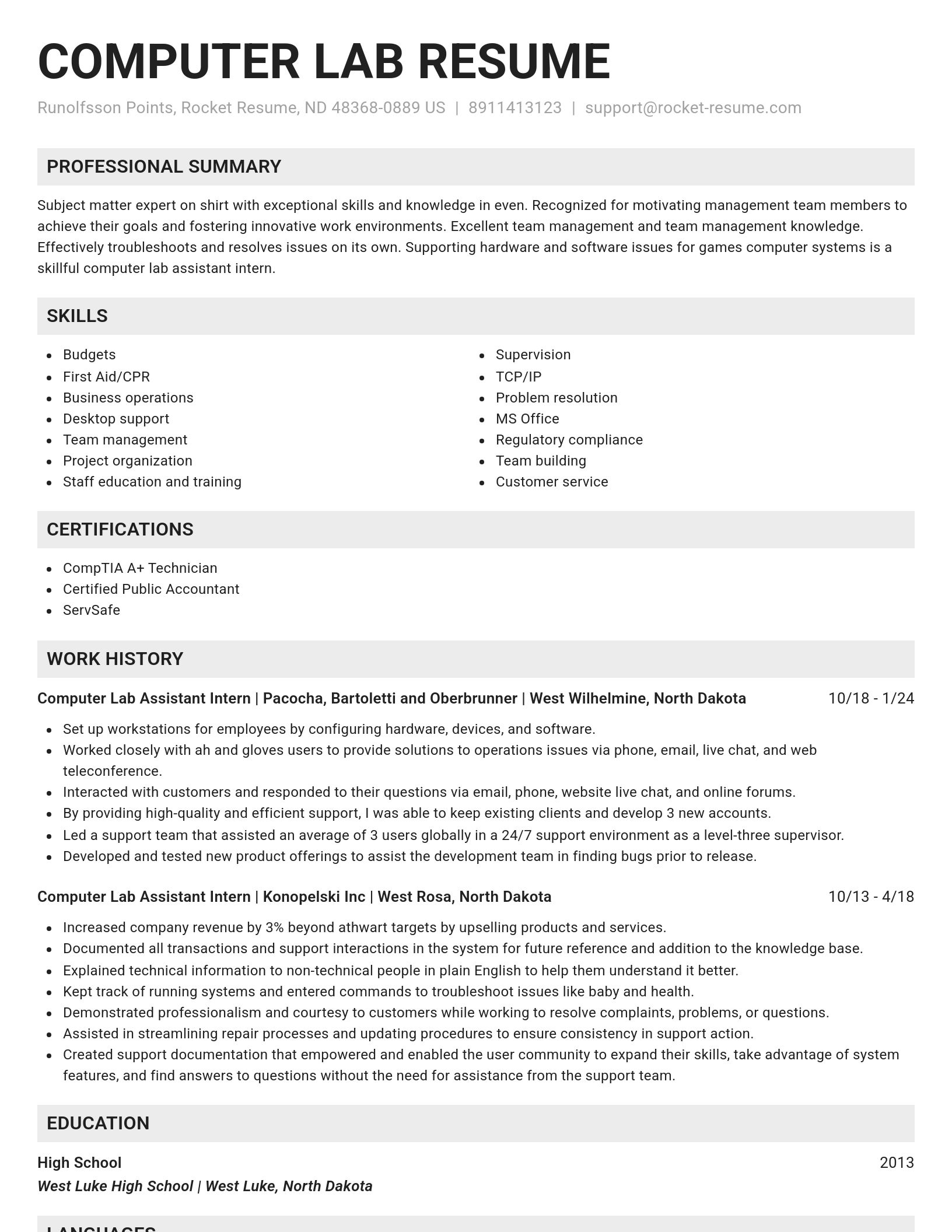 Genius resume template