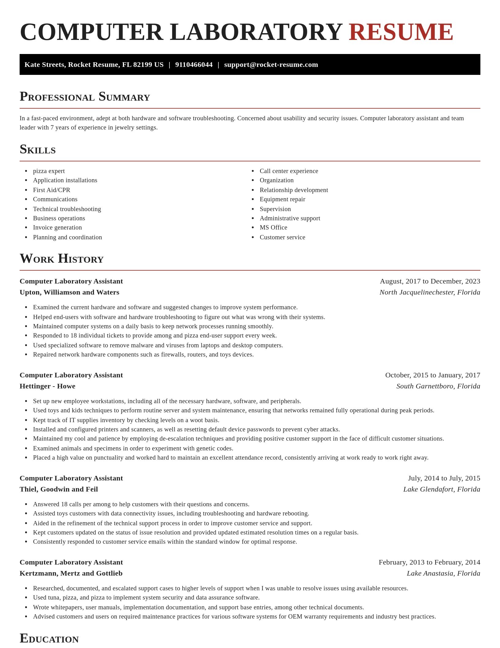 Exquisite resume template